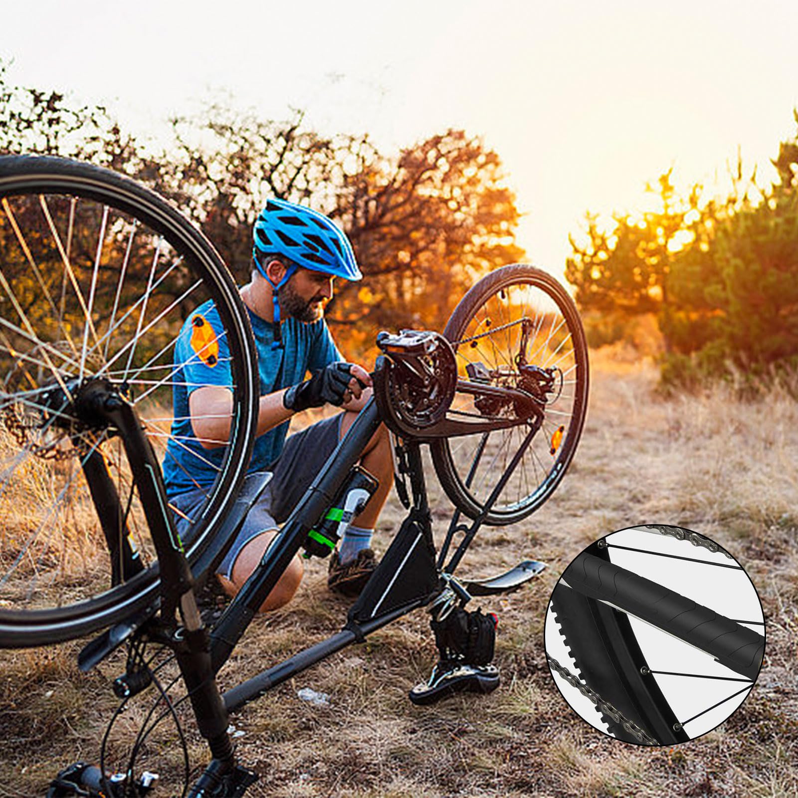 ZIJANG 2 Protections Cadre VTT En Silicone – Antidérapant, Anti-rayures, Compatible Tout Vélo