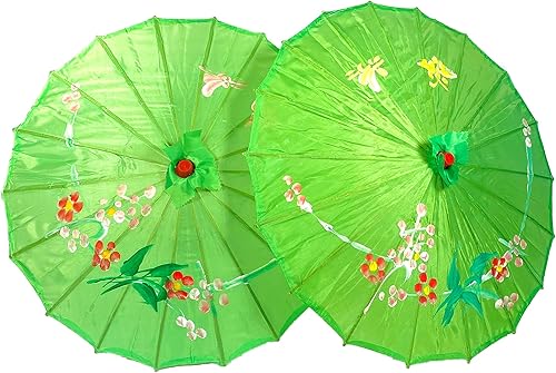 Miniatura 4 de TJ Global Pack de 2 sombrillas japonesas chinas tamaño 220 in para bodas fotografías disfraces cosplay decoración y otros eventos 2 paraguas