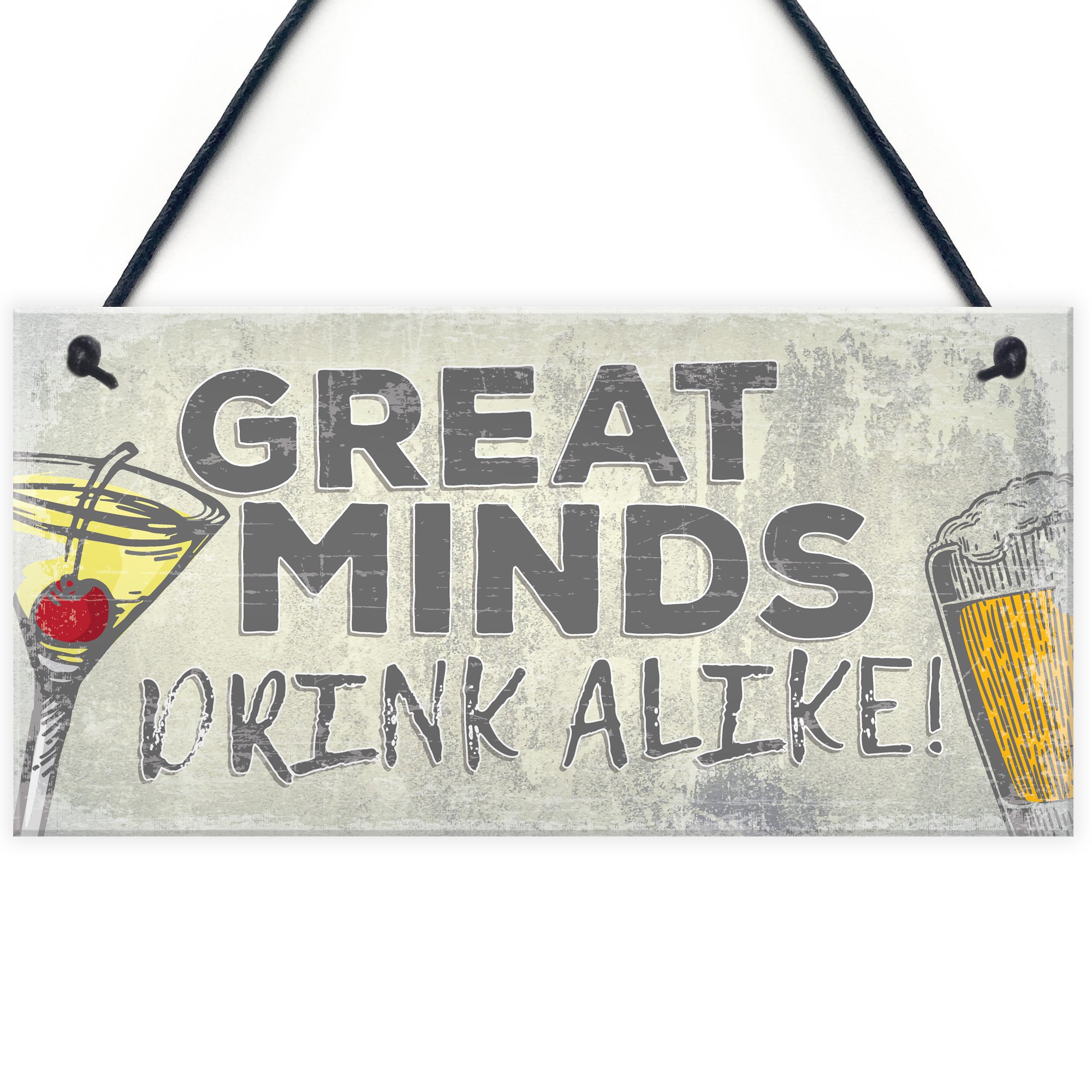 RED OCEAN Pub Beer Gin Vodka Sign Funny Bar Pub Sign Gift For Landlord Friend Man Cave Plaque Gift For Men