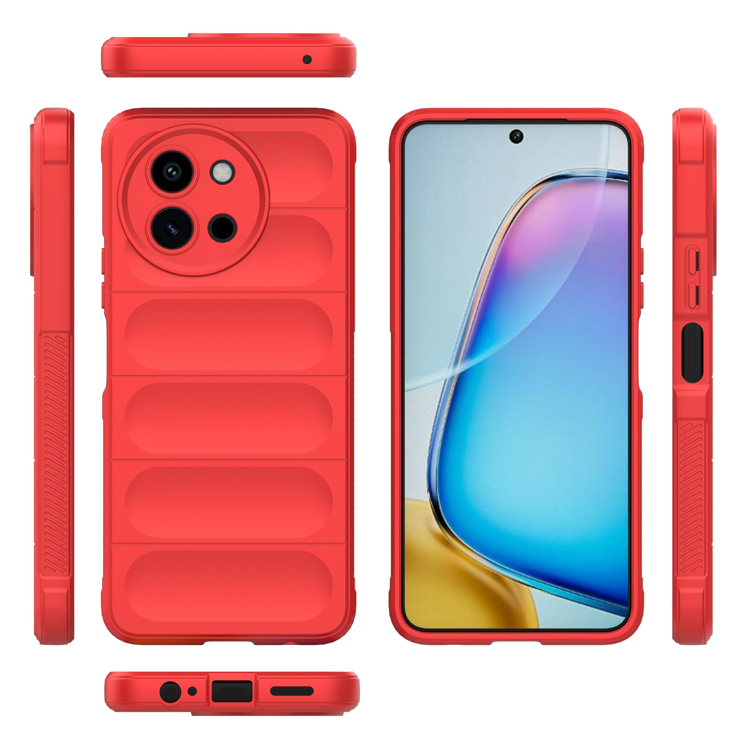 Cover Compatible with OnePlus 11R 5G,Compatible with OnePlus Ace 2 5G Camera Protection Anti-Drop TPU Mobile Soft Case Red