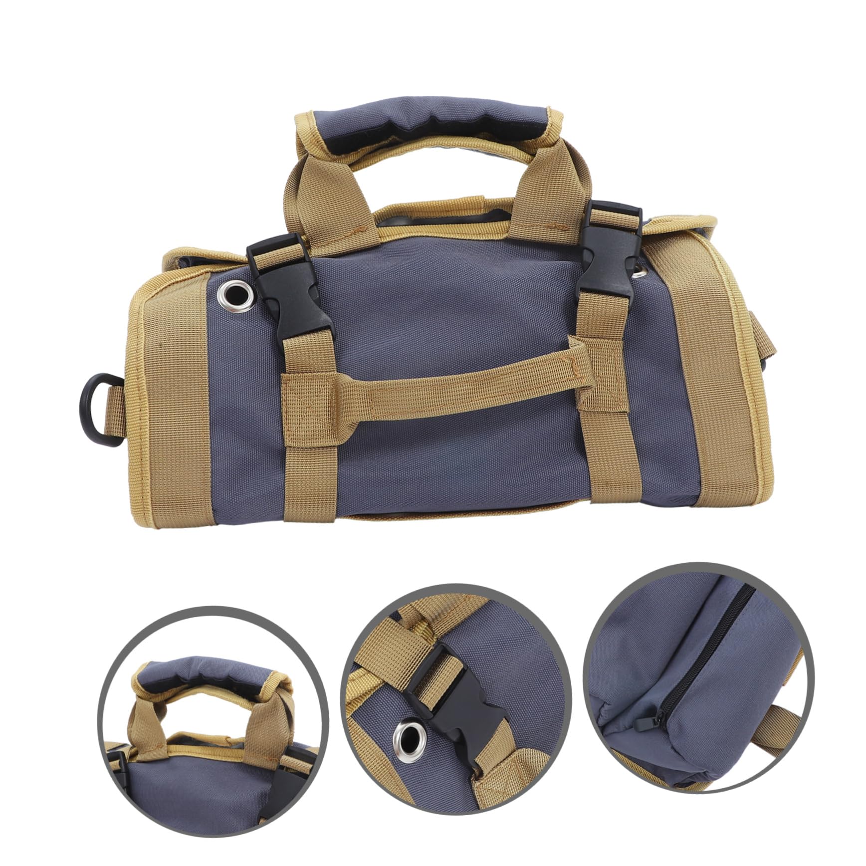 Homoyoyo Borsa Porta Attrezzi Elettricista Arrotolabile Organizer Per Portautensili Contenitore Per Utensili Ruote Per Lavoratori