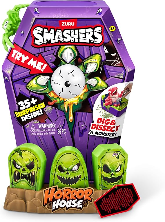 Smashers Mega Horror House Green by ZURU Interactive Toy Collectible Toy for Kids and Teens