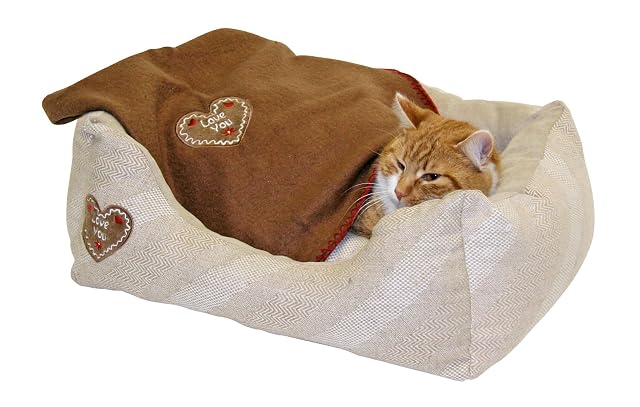 Foto 3 de 3 de KERBL Lit douillet Love You pour chien et chat - 47x37cm - Beige