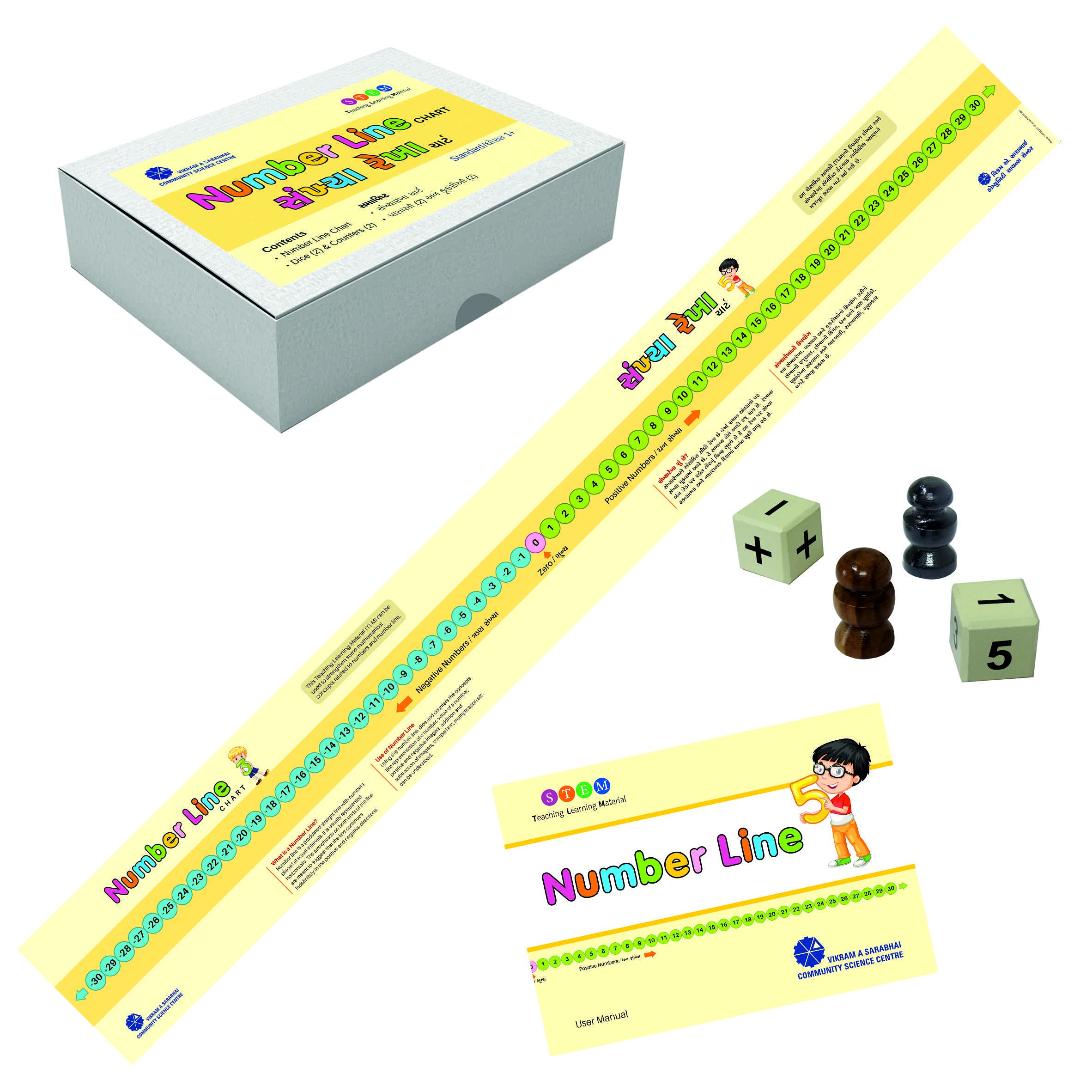 Vikram A Sarabhai Community Science Centre | Number Line Chart - 1 to 30 | Play and Learn (B09FZK1GZ8) Amazon Price History, Amazon Price Tracker