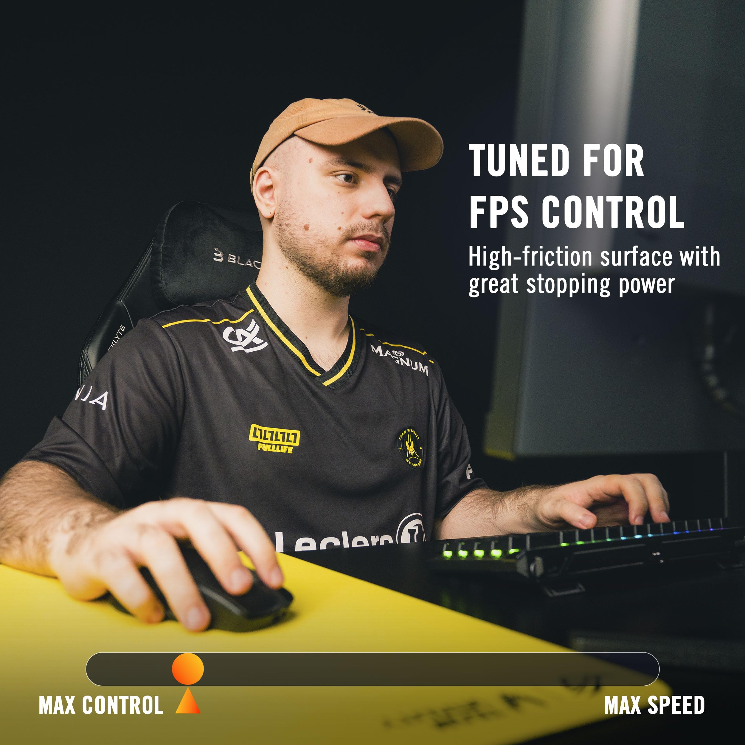 ASUS ROG Hone Control Ace L Vitality – Tapis de Souris Gaming 49x42cm