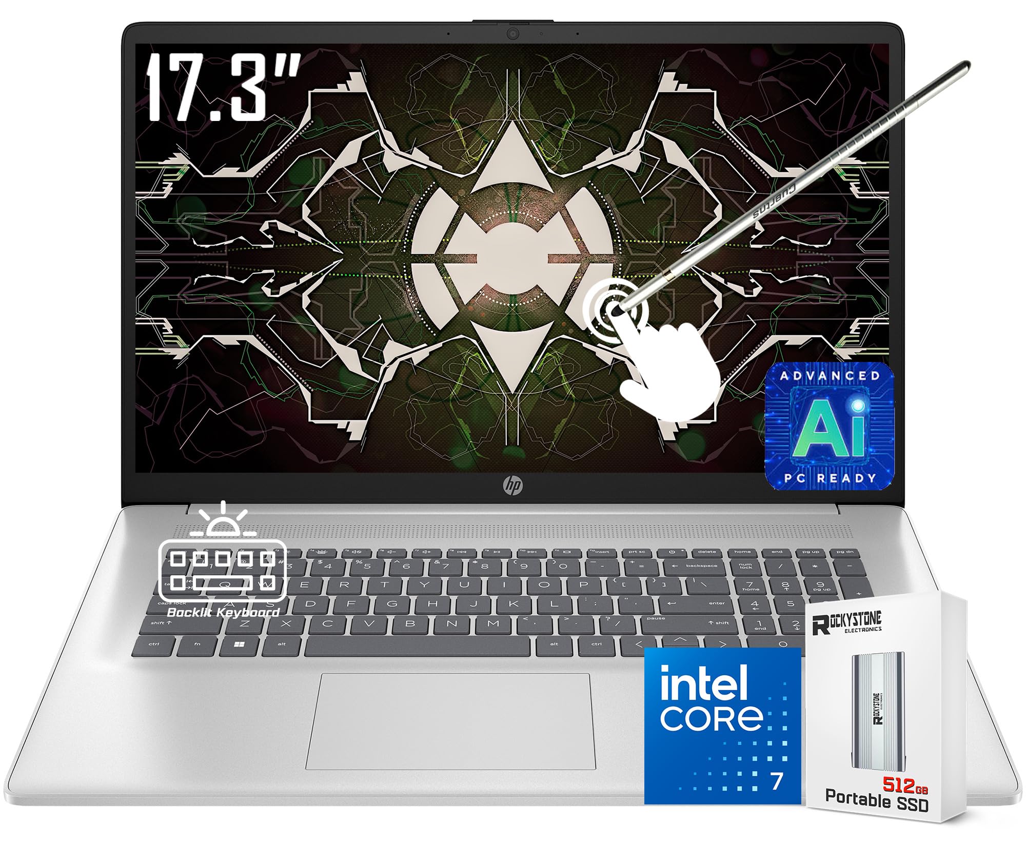 HP Laptop 17ノートパソコン. Core (TM) 7-150u. Amazon.co.jp: HP 17.3インチ HD+ タッチスクリーンノートパソコン