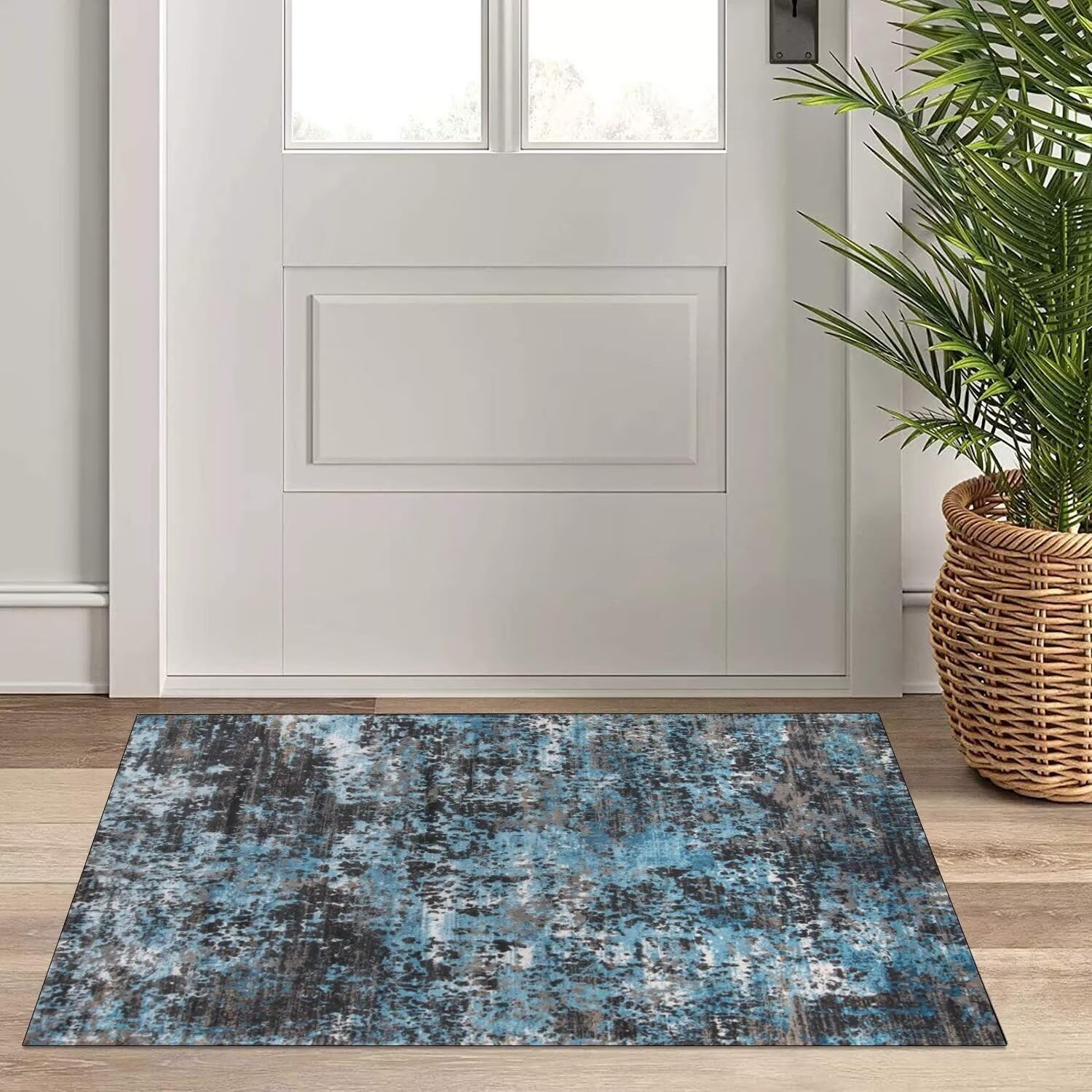 ZUZEKU Abstracte roze loper voor gang, keuken, wasbaar, antislip, 50 x