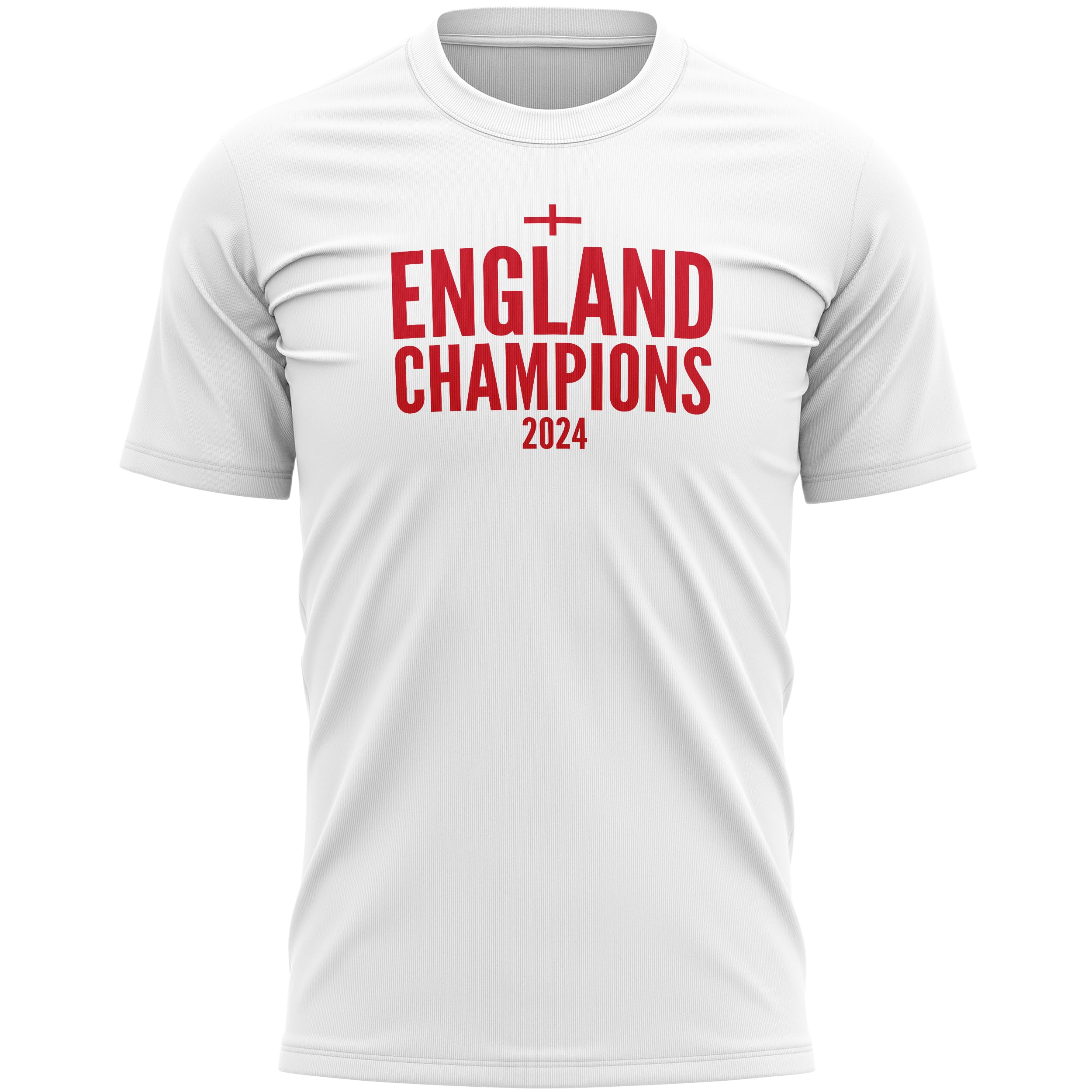 Purple Print HouseEngland Champions 2024 Mens T Shirt Football European Winners Tee, L, White