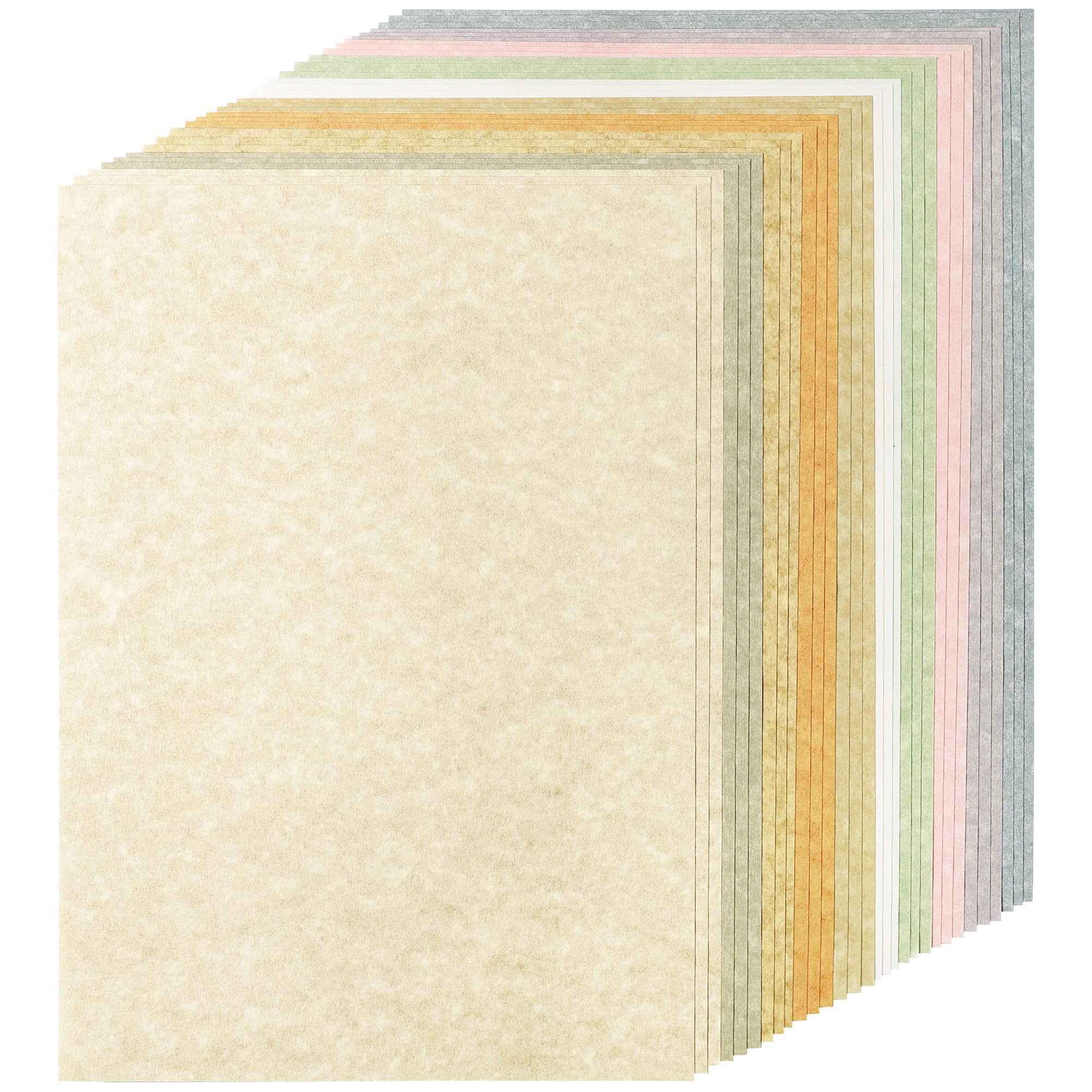 30 Sheets Parchment CardStock 10 Colors 100gsm Printable Paper A4 Size — image 1