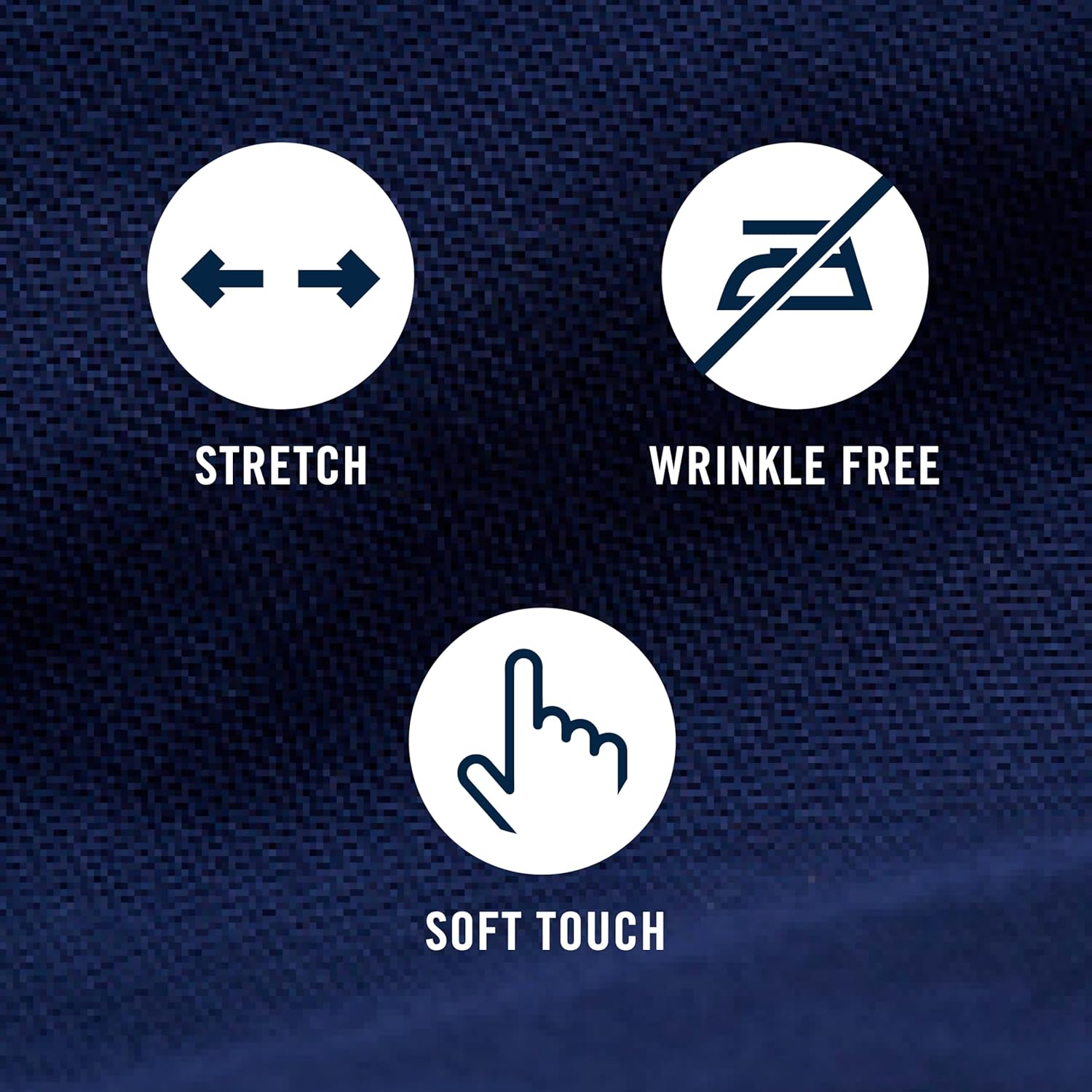 Izod Mens Dress Shirt Classic Fit Pinpoint Oxford Long Sleeve All Over Stretch Button Down Collar - Image 7