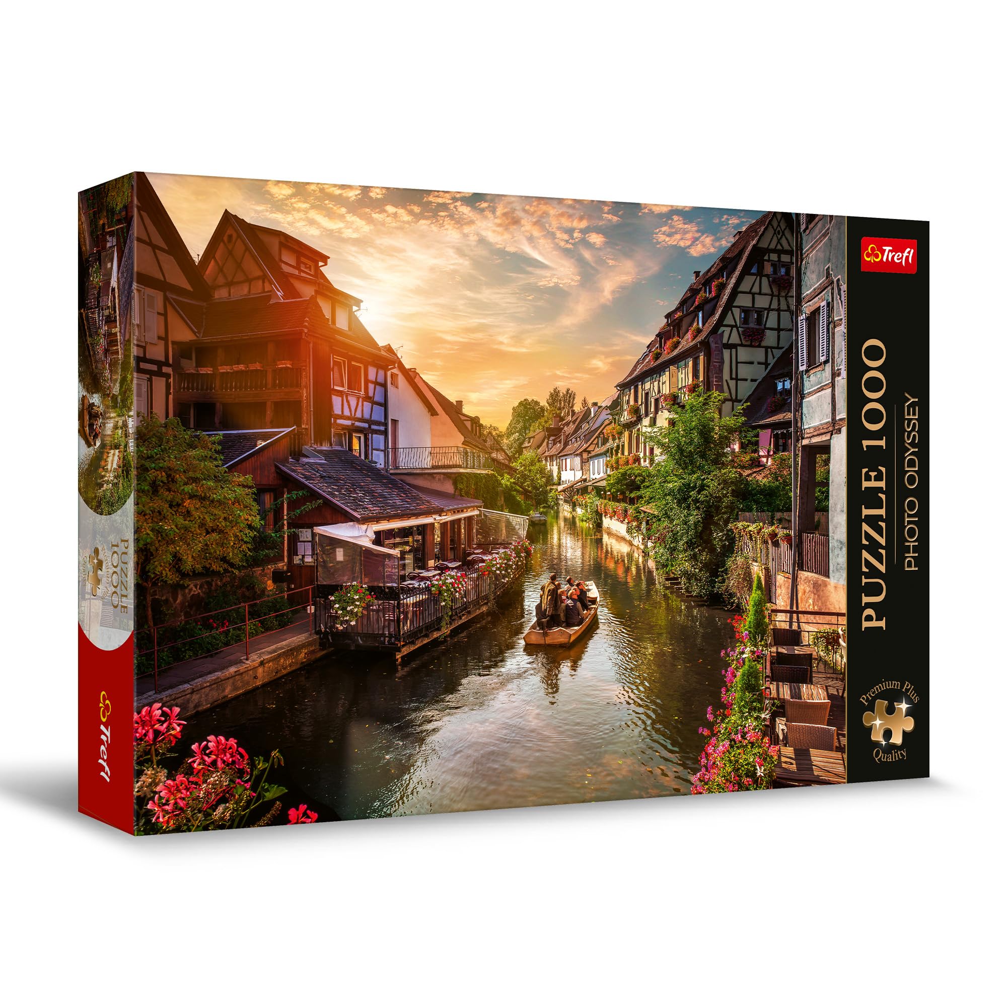 Trefl Premium Plus Quality - Puzzle Photo Odyssey: La Petite Venise à Colmar, France - 1000 pièces, Série de Photos Uniques, Pièces Parfaitement Assorties, pour Adultes et Enfants à partir de 12 Ans