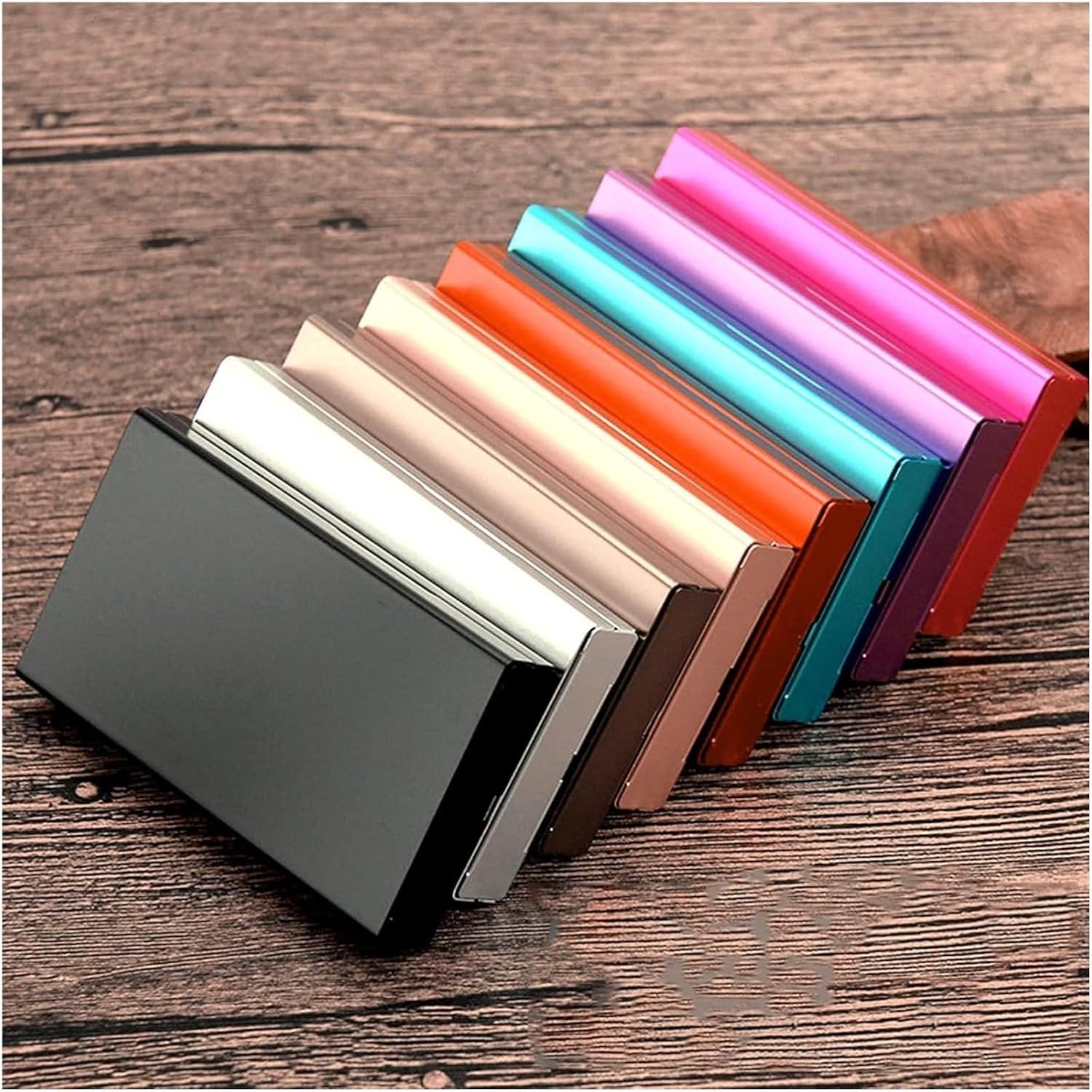 Cigarette case Cigarette Case 100Mm 100S One-Hand Operate Box, Aluminum Alloy Cigarettes 20-28 Pcs(Black)