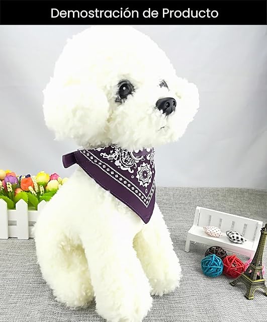 Foto 3 de 7 de Newtensina Perro de la Moda Bandana Collar Collar de Perro Boy Pañuelo Medio Perrito Pañuelo con Cuello…