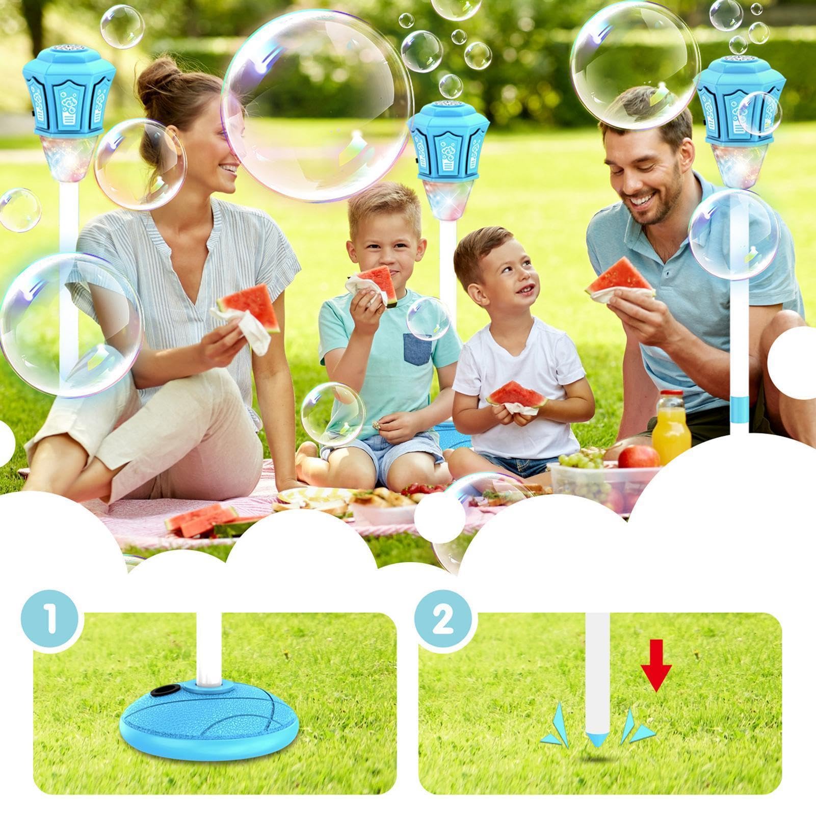 Seifenblasenmaschine für Kinder Straßenlampen-Design für Spiele mit Gebläse