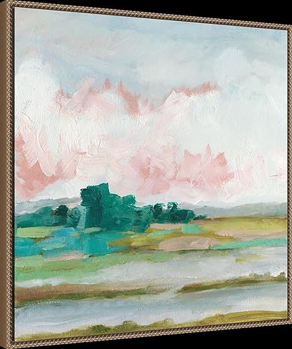 Miniatura 2 de Amanti Art Lienzo enmarcado para pared, 30 x 30 pulgadas, pantano rosa II por Ethan Harper, lienzo enmarcado para pared, obras de arte de paisajes,