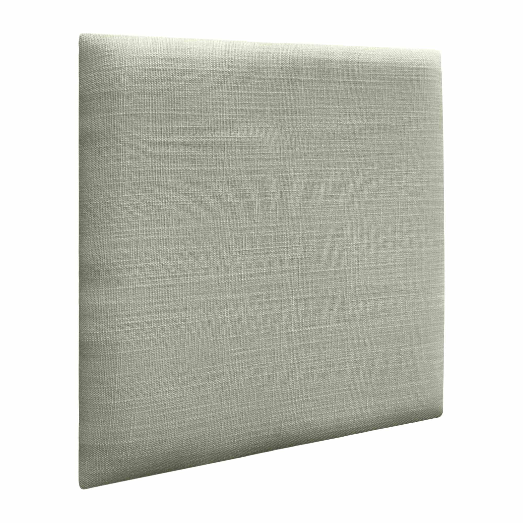 DHOME Pannelli Imbottiti in Lino Naturale Autoadesivi per Parete Acustici Fonoassorbenti Protezione dagli Impatti Testiere Decorazione Casa Camera da Letto (Verde, 60x60cm)