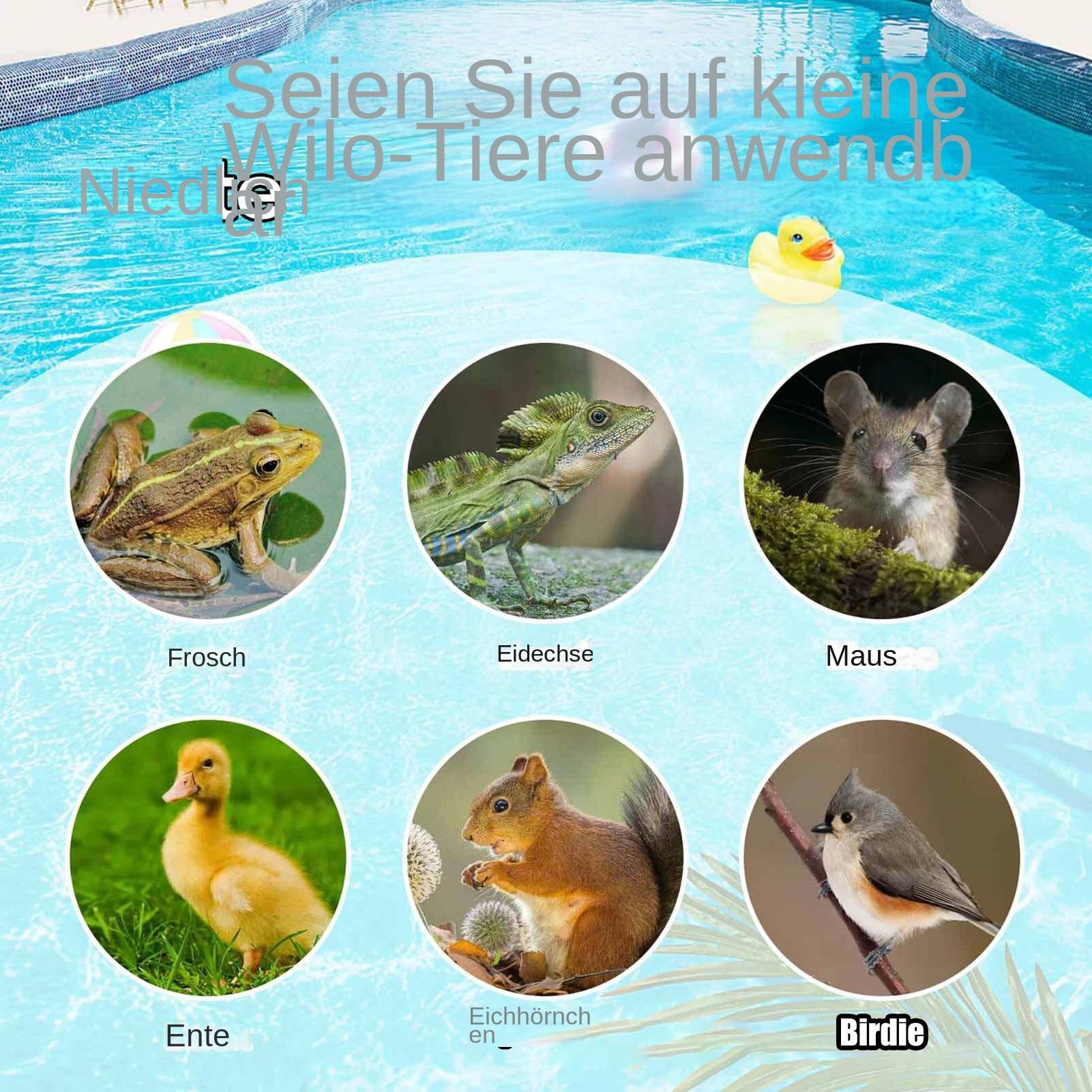 Rettungsrampe Für Tiere Pool, 1 Stück Fluchtrampe Ausstiegshilfe 97x25 cm, Pool Animal Escape Ramp, Ausstiegshilfe Für Tiere Katze Hund Igel Insekten Retten Streifenhörnchen Maus