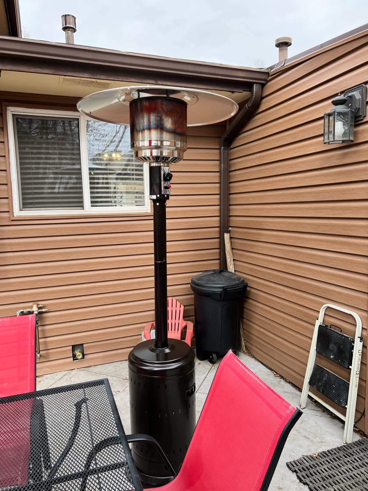 28/mo Finance Amazon Basics 46,000 BTU Outdoor Propane Patio Heater
