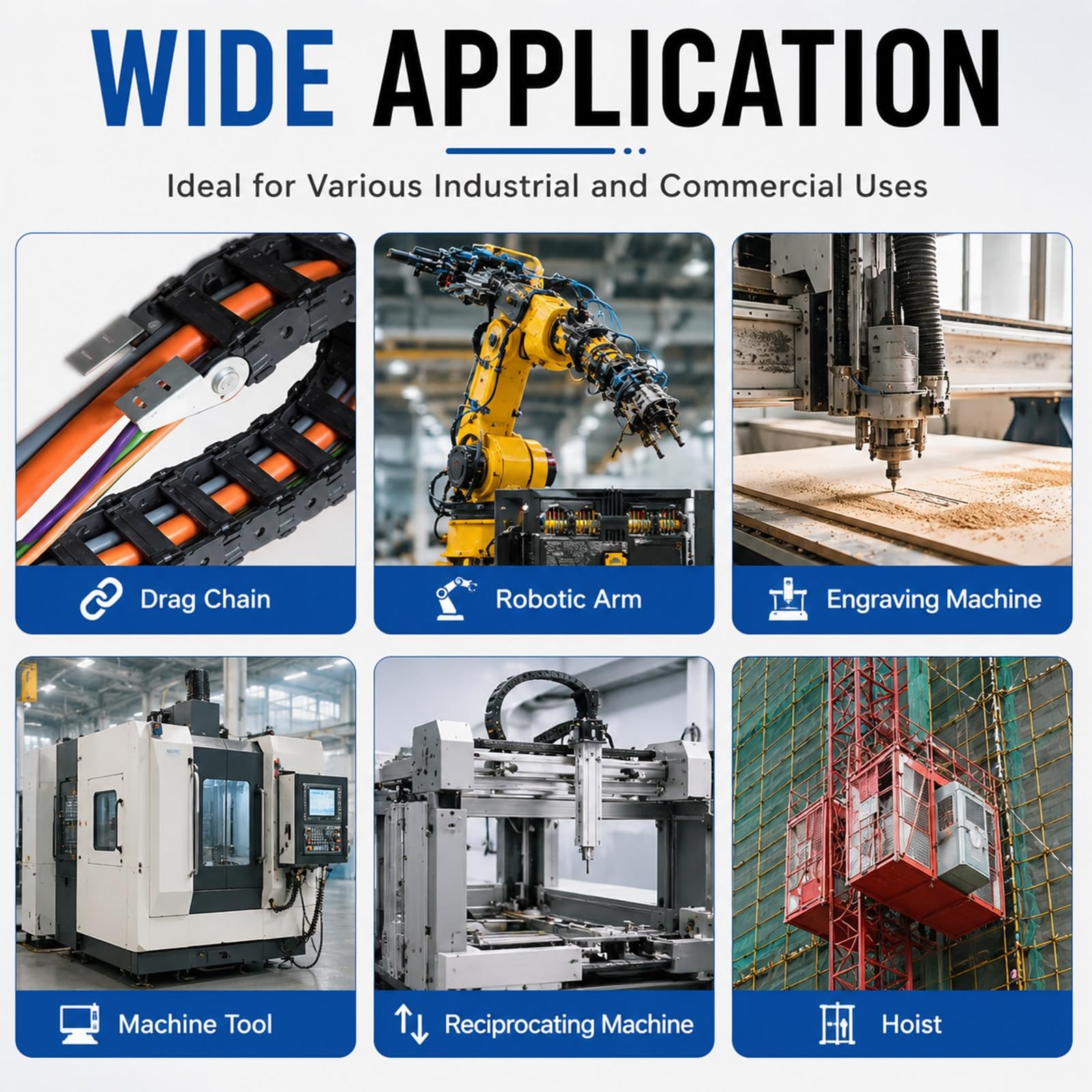 Geschirmtes Twisted-Pair Schleppkettenkabel 2/4/6/8-adrig, 0,15-2,5 Mm², 16/18/20/22/24 AWG, 300V, PVC Flexibel, OFC-Kupfer, PLC, Servo, CNC(40ft,8C-22AWG)