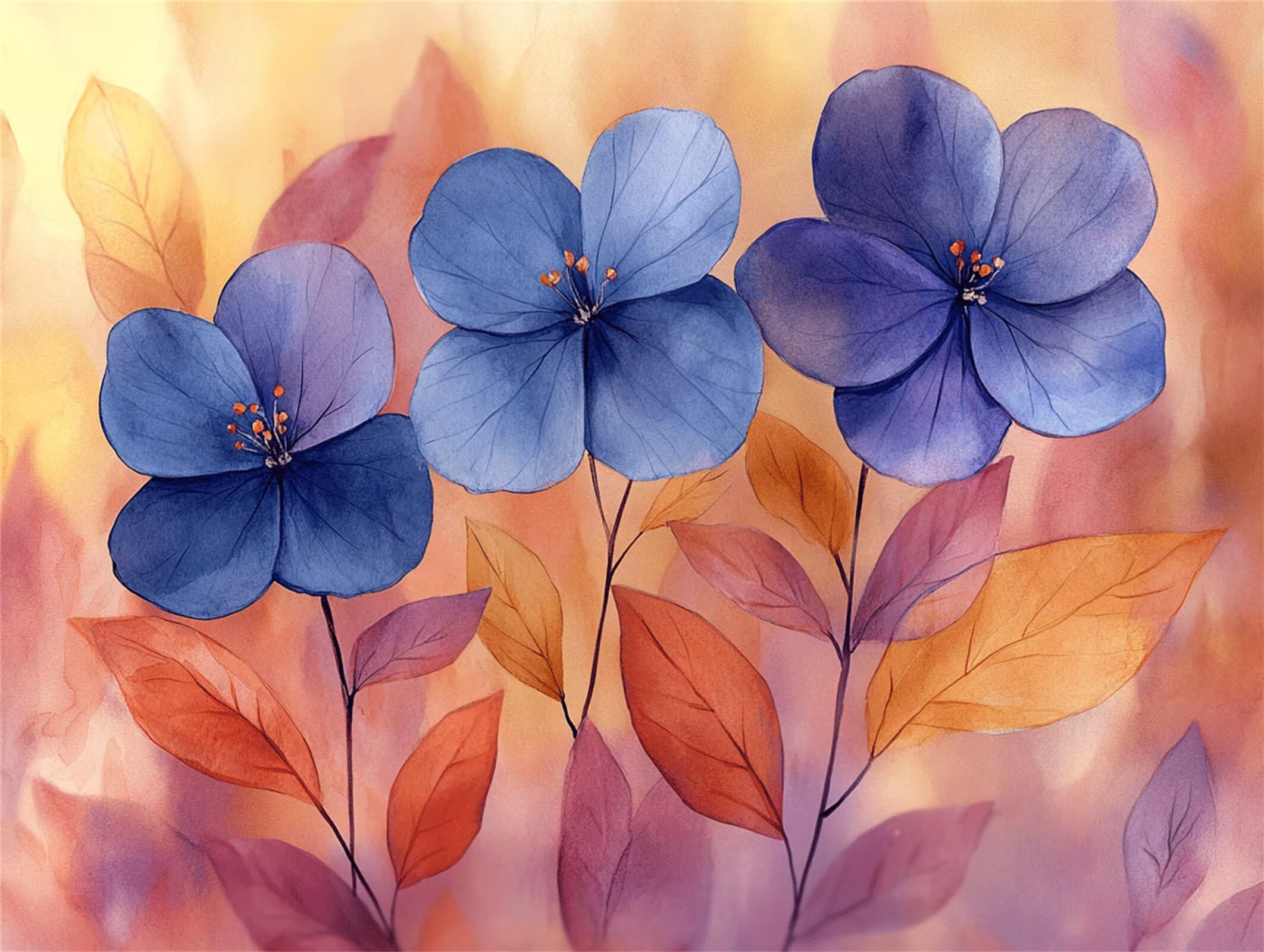 Puzzle 5000 Pezzi astratto Puzzle Legno fiori, n-32
