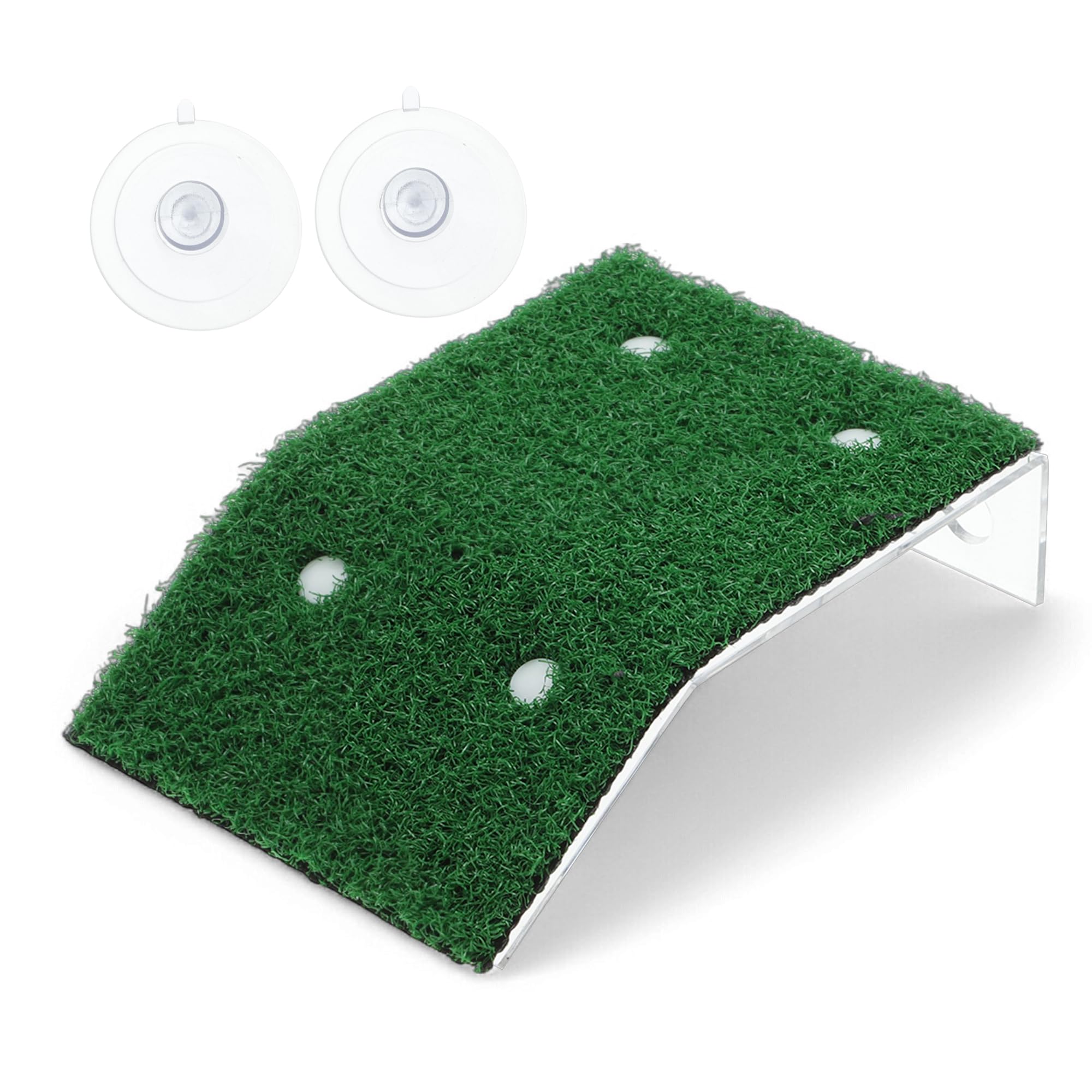 CAPASTEC Small Turtle Basking Platform Simulation Grass, Turtle Resting Basking Dock Decoration