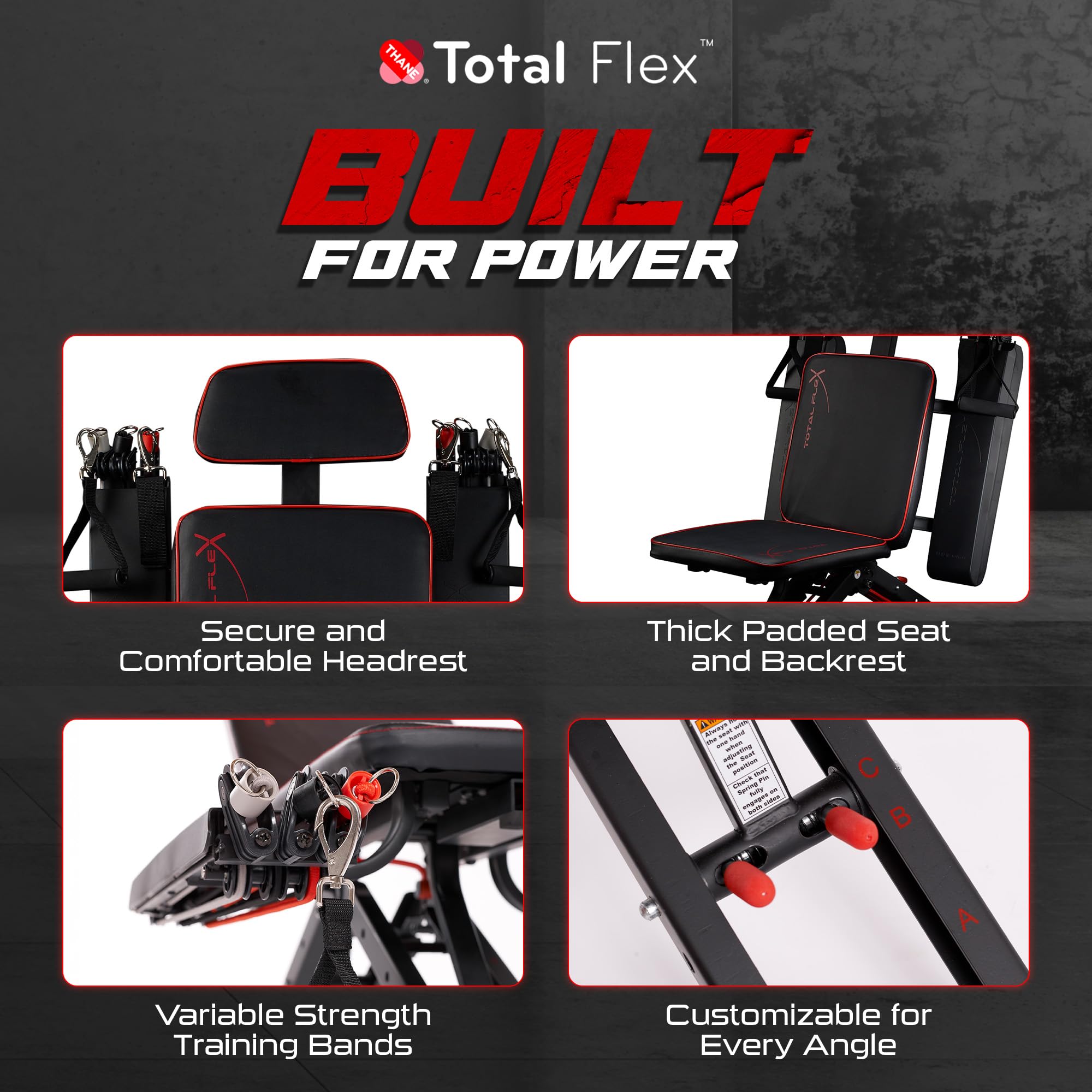 Total Flex 折りたたみ式ウェイトベンチ ホームジム 筋トレ 【公式通販】