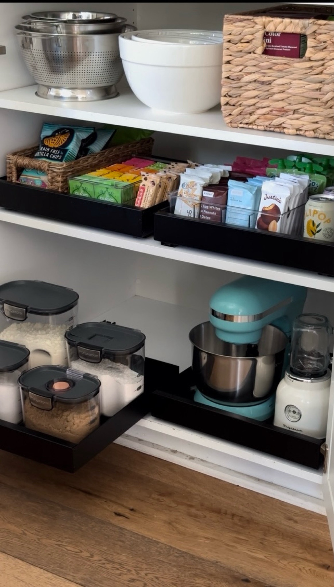 Watch Scroll to shop! Pull out cabinet organizers to reduce clutter ...