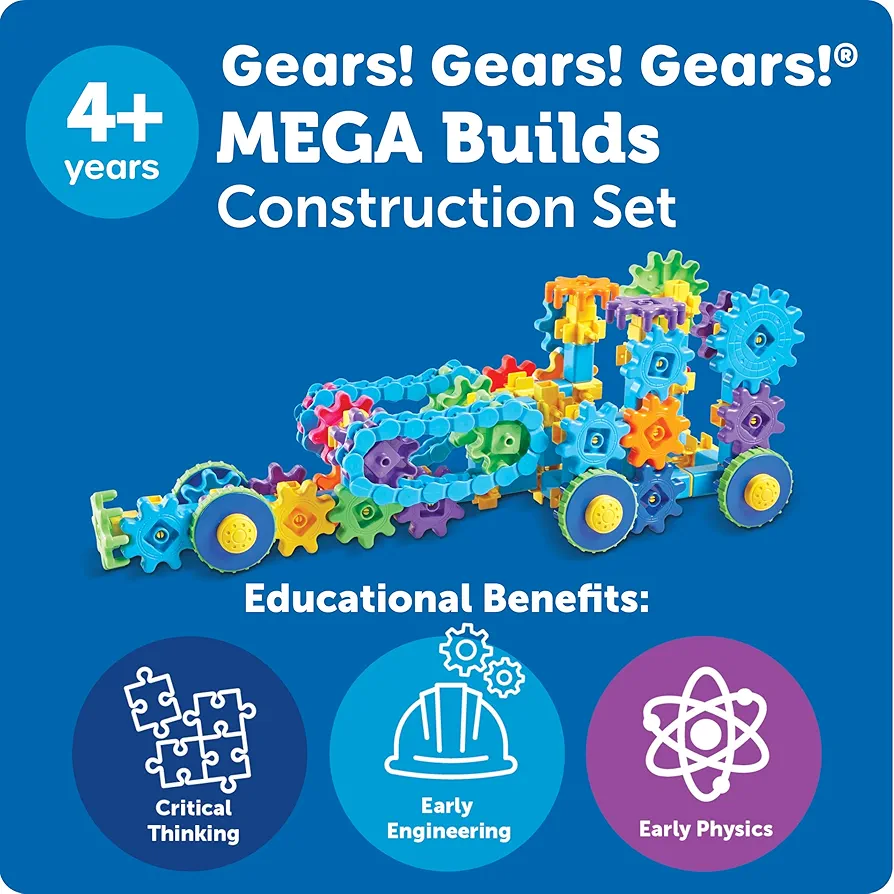 ぱんちゃん　MEGA BUILDS Construction Set Learning Resources Gears! Gears! Gears! Mega Builds
