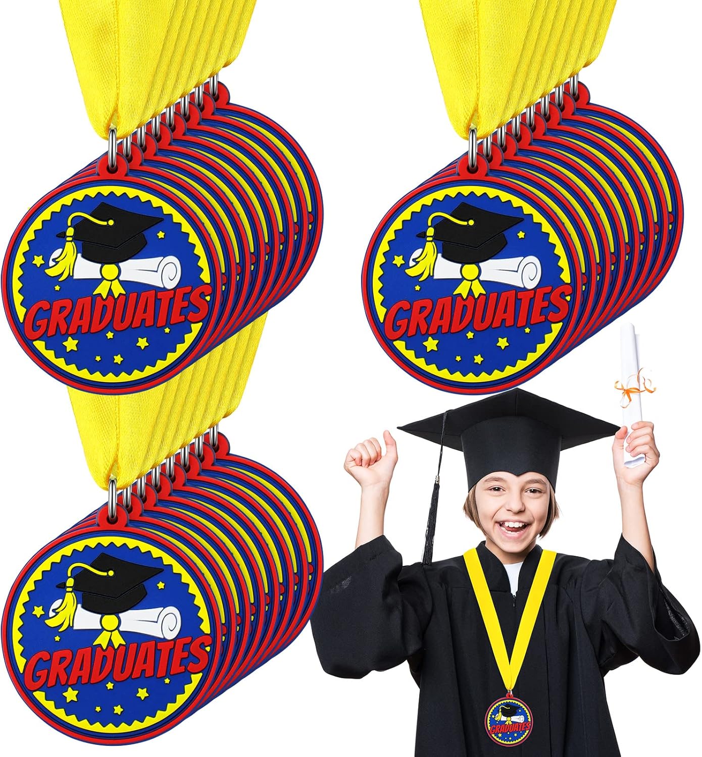 Bucherry Kindergarten Graduation Medals for Kids Bulk Graduation Award