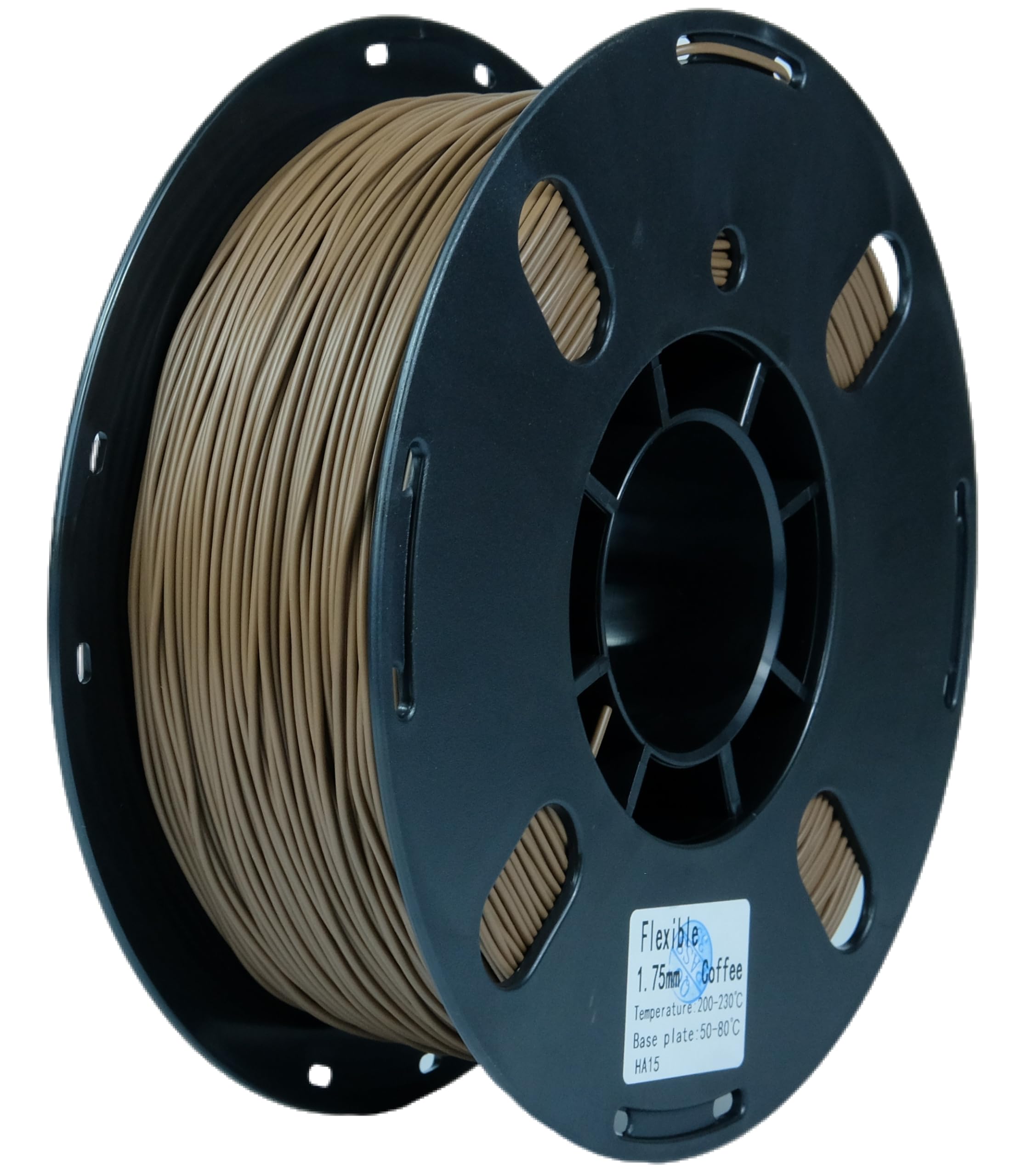 RANKI TPU Filament 1.75 mm Flexible TPU, 3D Printer Filament, Dimensional Accuracy +/- 0.05 mm, 98A,1kg Spool, Coffee