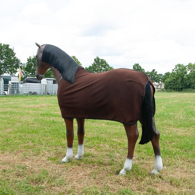 Foto 4 de 4 de Brama-West 135 - Manta para caballos (forro polar, transpirable), color marrón