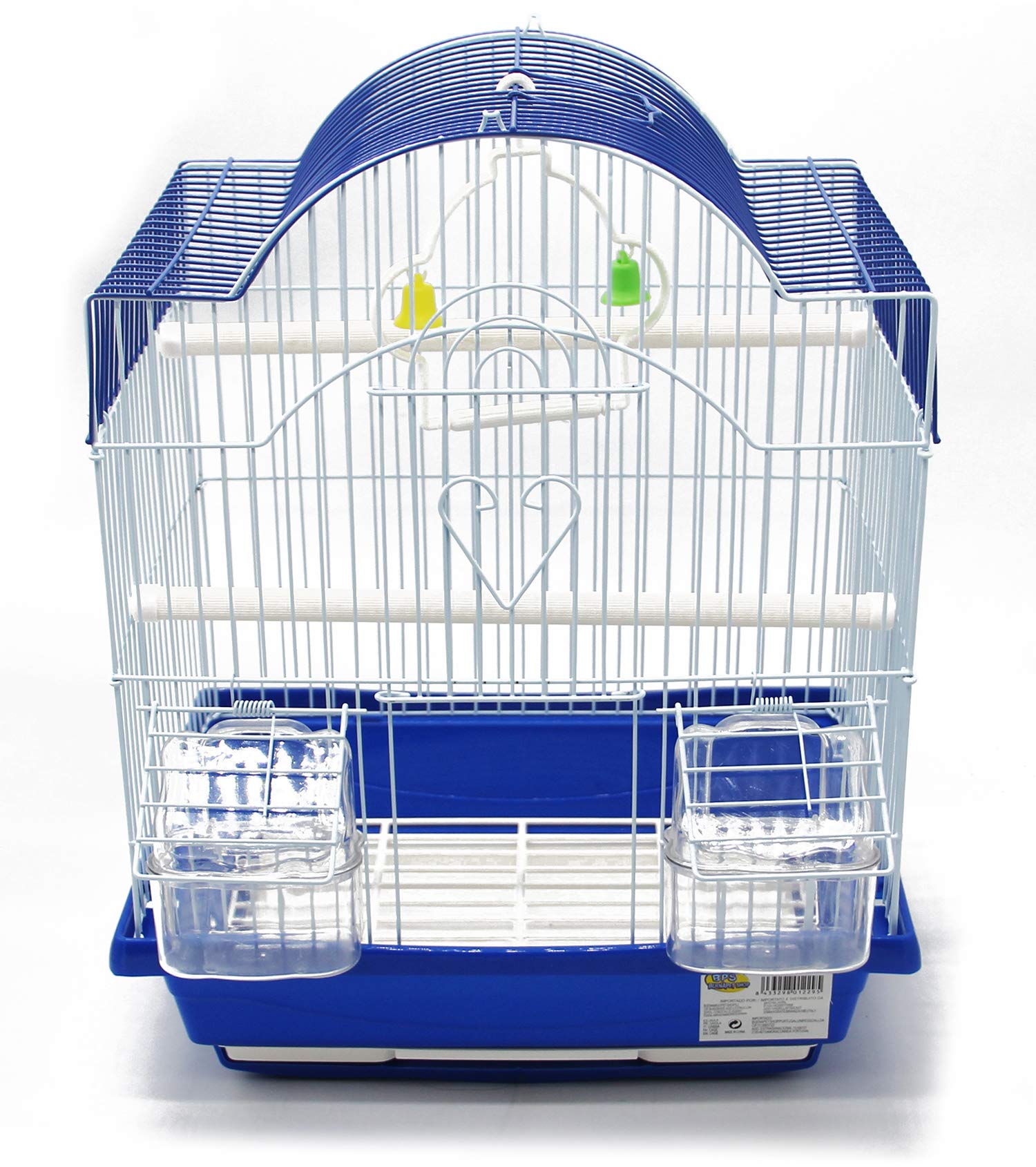 BPS Metal Bird Cage with Feeder Sprinkler Bucket Random Colour 30 x 23 x 39 cm BPS-1229 x 1