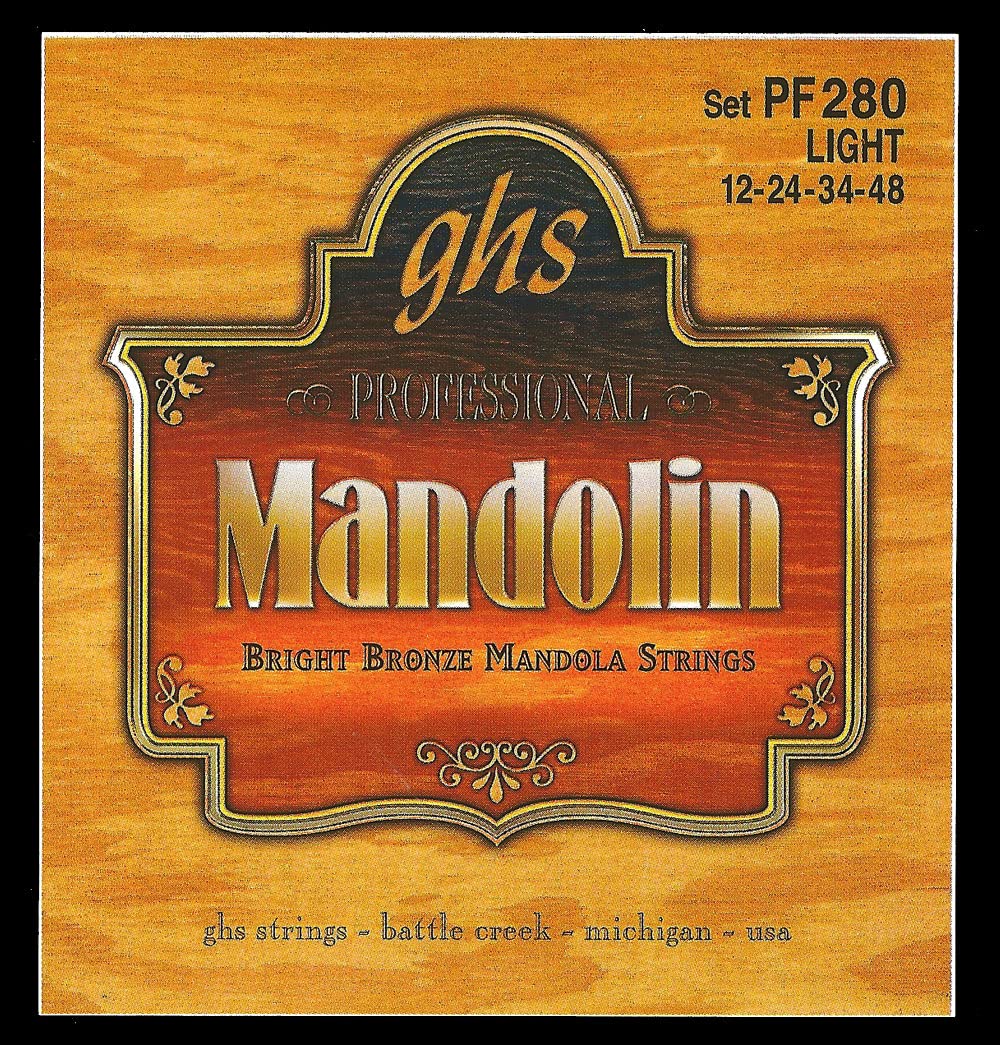 GHS Strings PF280 8-String Bright Bronze Mandola Strings, Light, 12-48