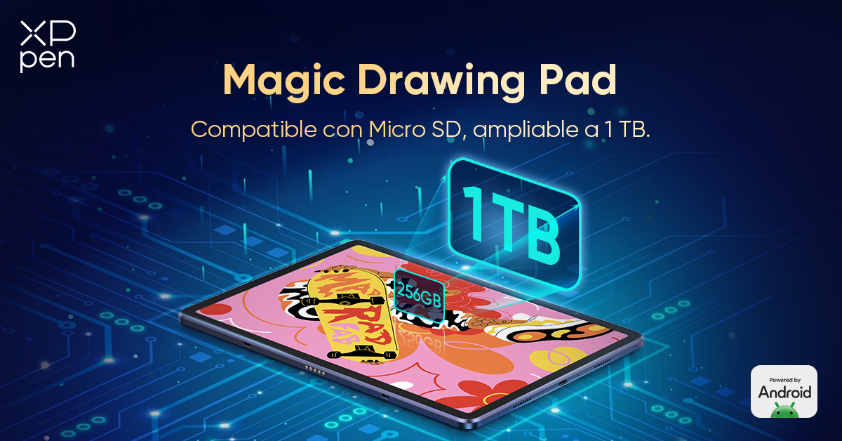 XPPen Magic Drawing Pad 12 Pulgadas, Tableta de Sistema Android