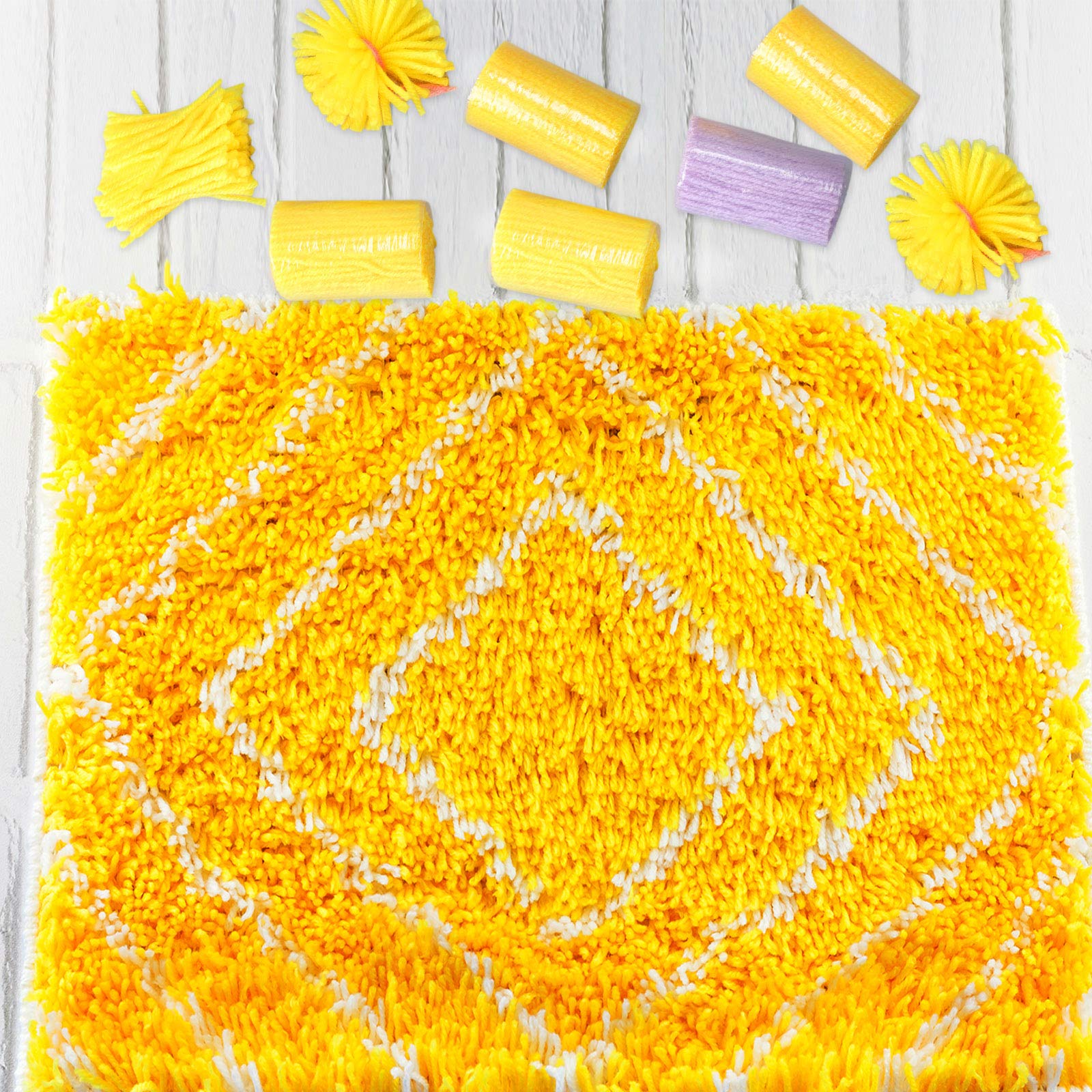 30 verschiedene bunte Garnbündel – vorgeschnitten für Bastelarbeiten, Nähen und Stricken – inklusive Cutter