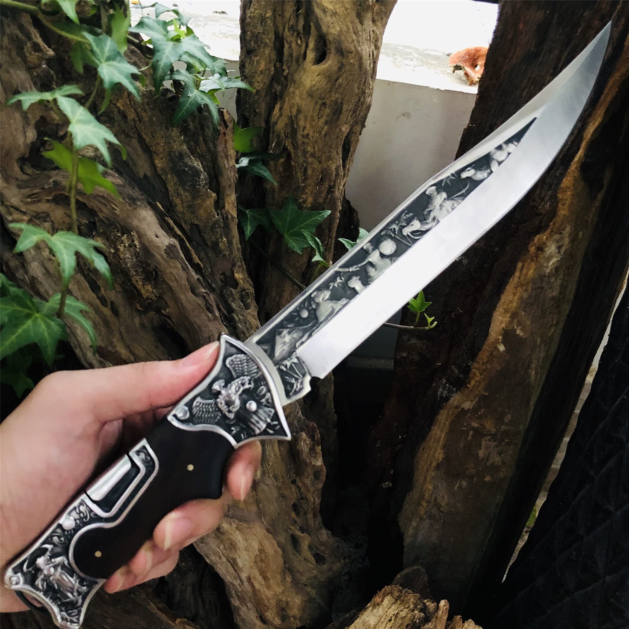 Amazon.co.jp: AULAKNIV 12.7インチ 特大ブレード 半折りたたみナイフ