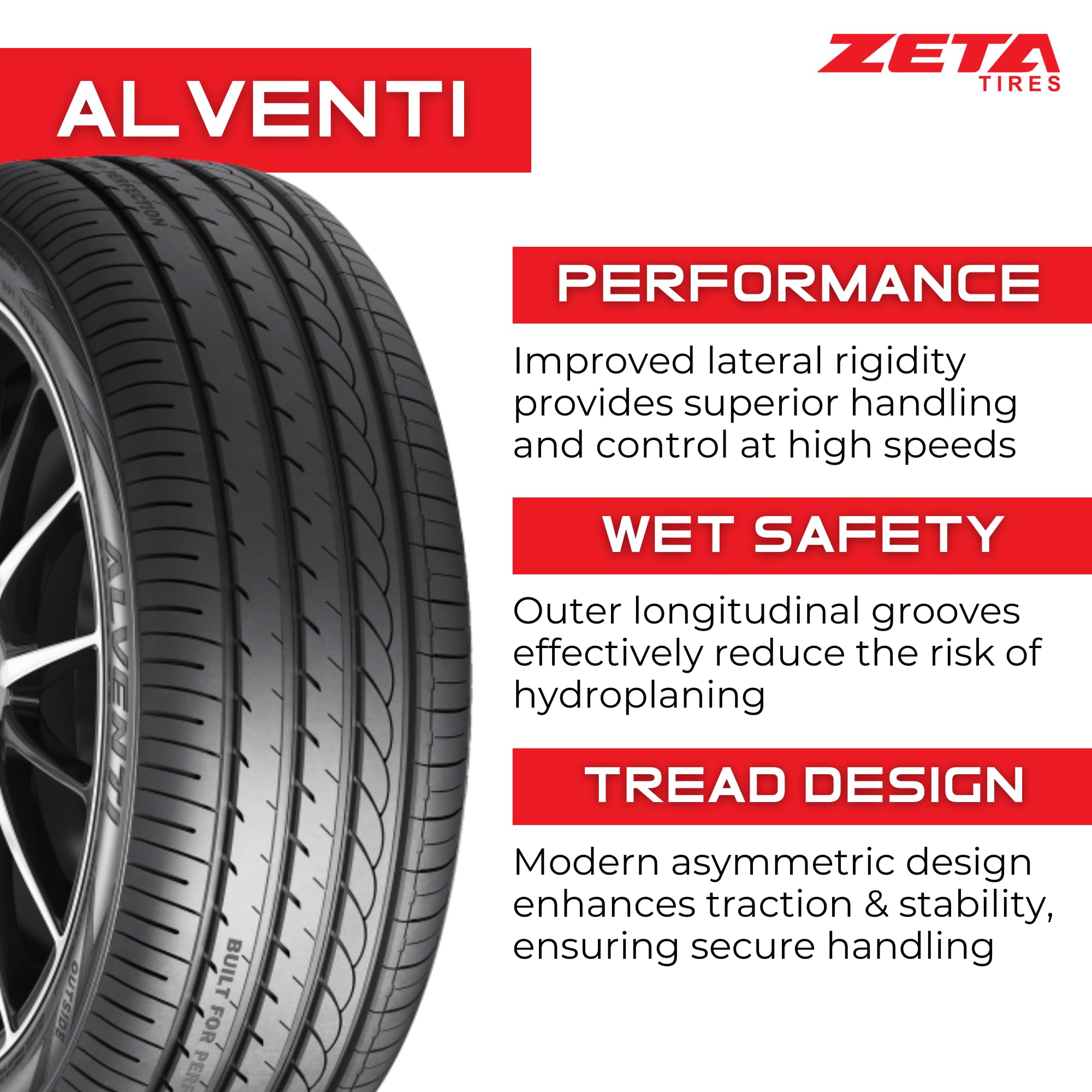 Tectonic 205/50R17XL Zeta Alventi 93Y | High Peformance Premium