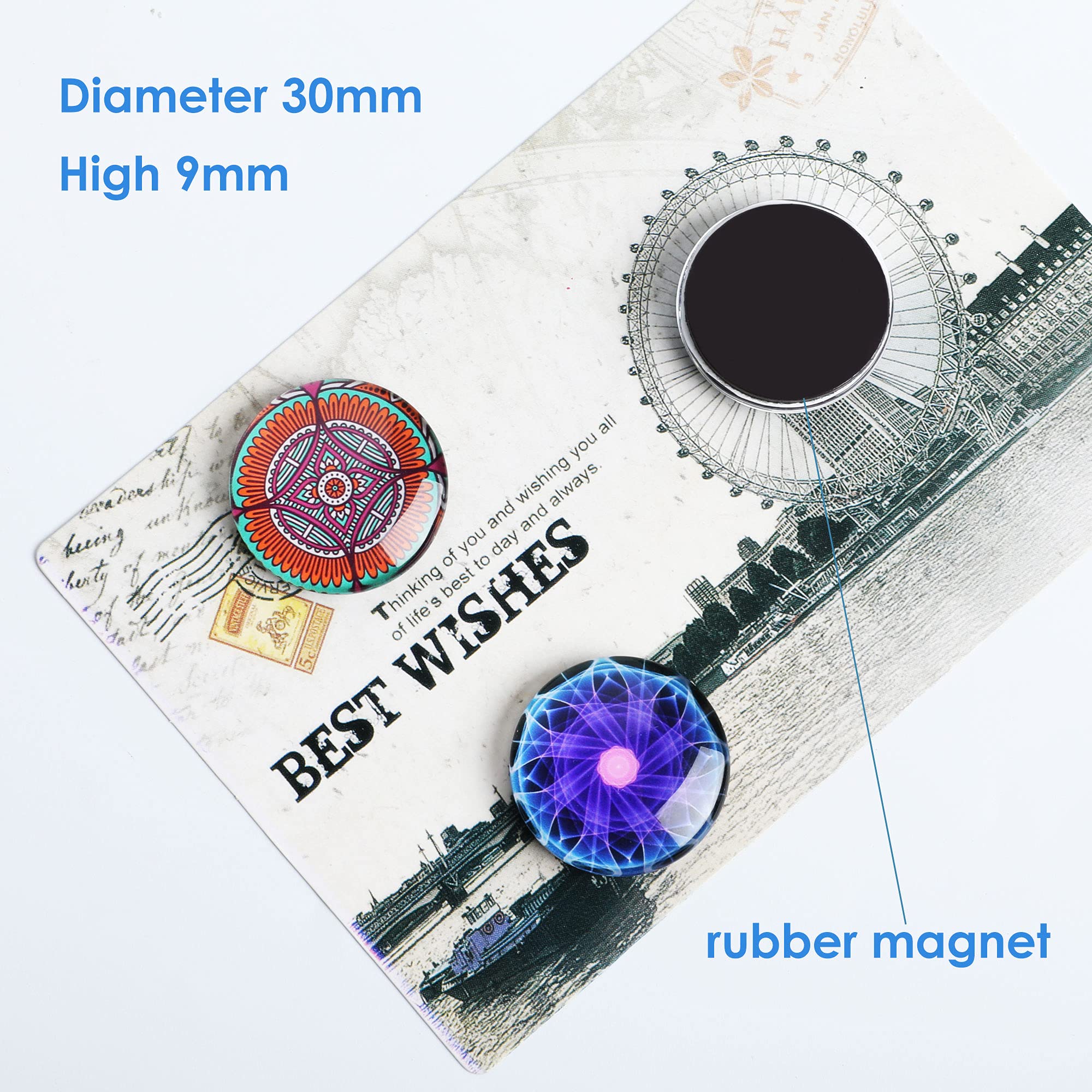 Messing-Magnete 8-teilig – Formsortiert Für Kühlschrank, Whiteboard & Dekoration