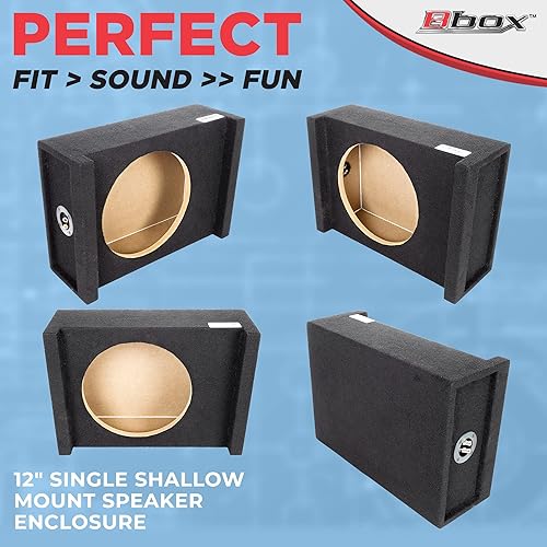 Miniatura 6 de Atrend Bbox 12AME 12 pulgadas de montaje poco profundo sellado individual Downfire Enclosure negro (12AME*)