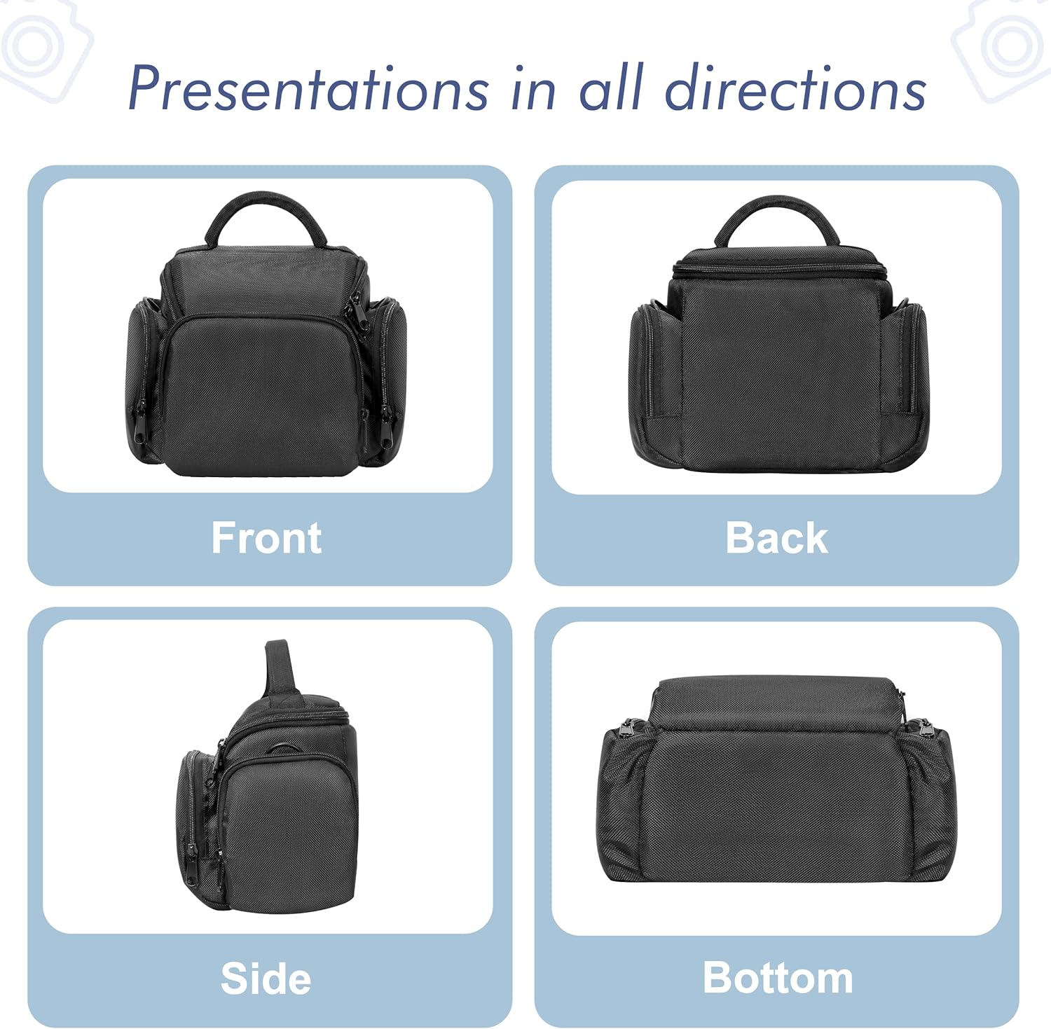 Winning SLR Cameras Case, Waterproof Shockproof DSLR Camera Case Bag, Single Shoulder Camera Bag, Adjustable Shoulder Strap Compatible with Sony, Canon, Samsung, Fuji, Panasonic, Casio, Nikon 9 81q4tdopLfL. AC SL1500