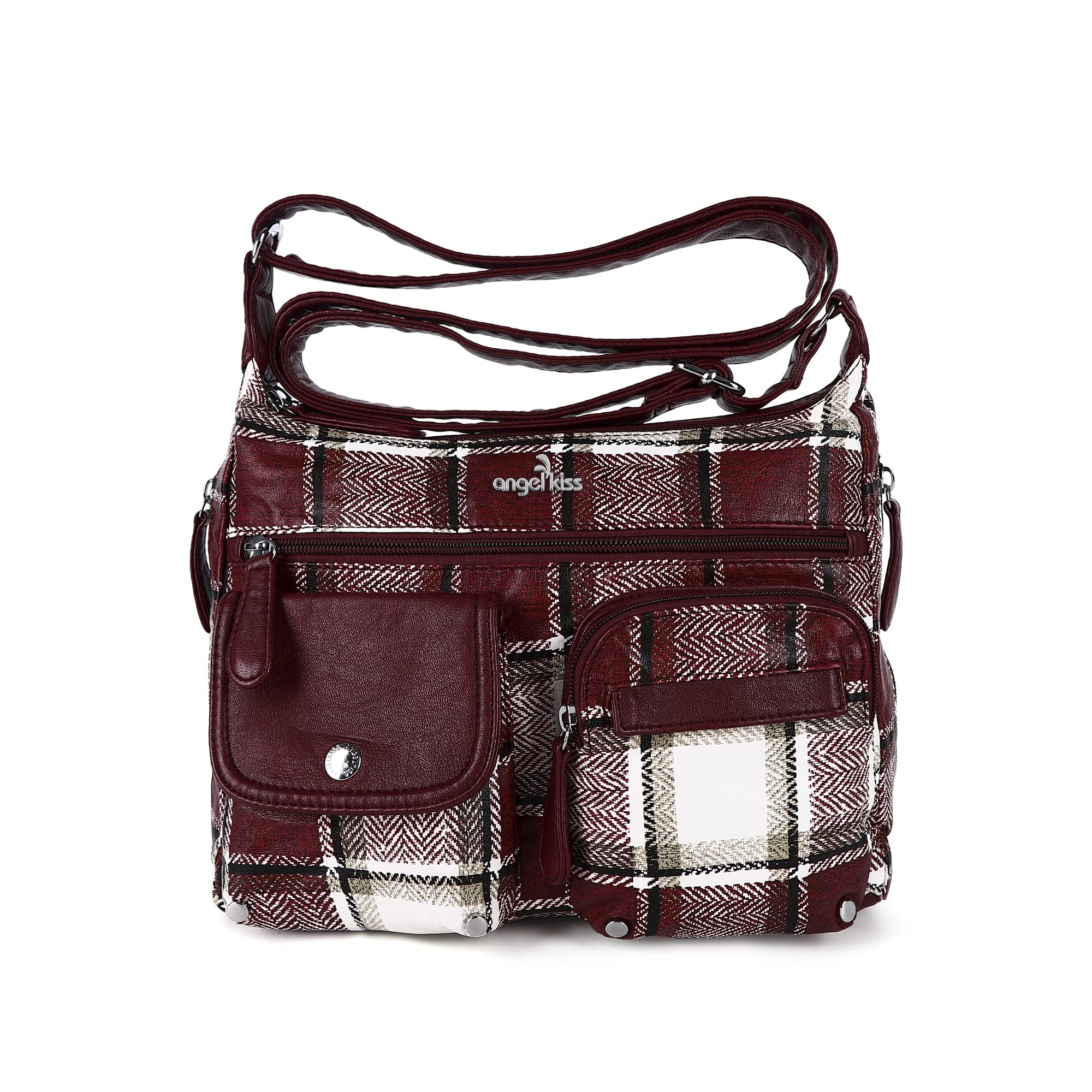 Angel KissAngelkiss Crossbody Bags for Women, Ladies Shoulder Handbags and Purses Medium Faux Leather Pocketbooks