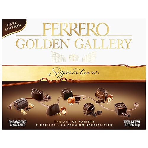 Ferrero Golden Gallery Signature - Chocolates surtidos finos caja de regalo de caramelo 24 unidades 84 onzas