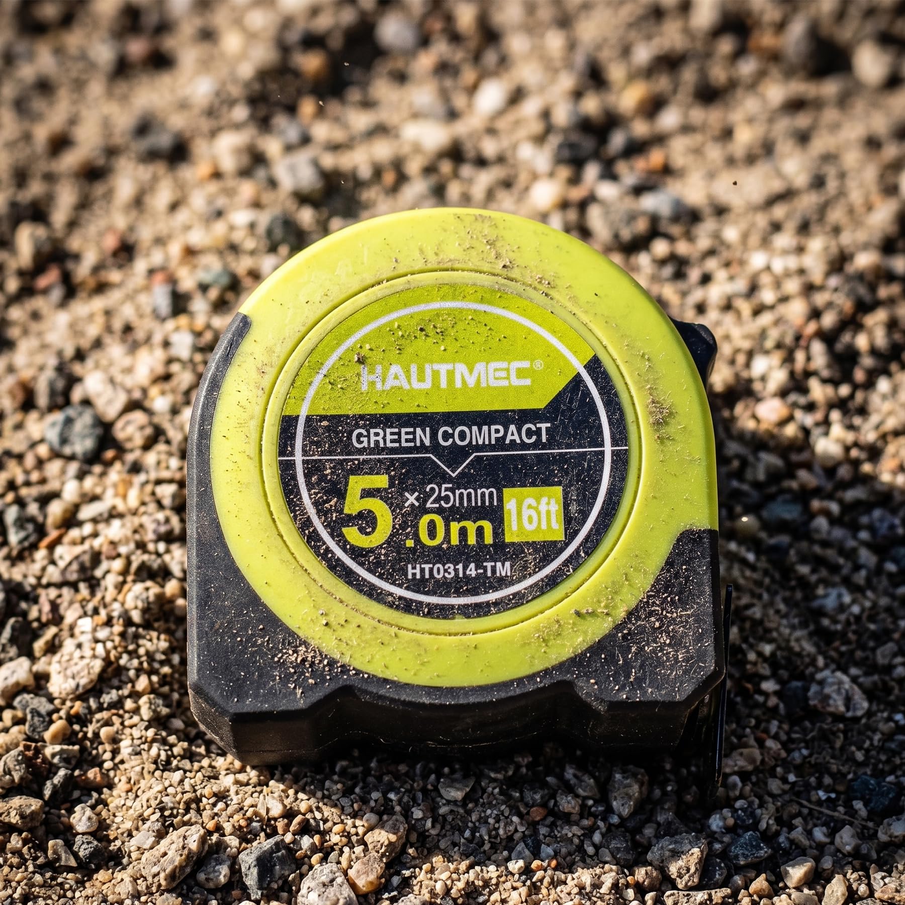 HAUTMEC Tape Measure 25ft with Fractions 1/8 – Dual Scale Metric & Imp — product photo