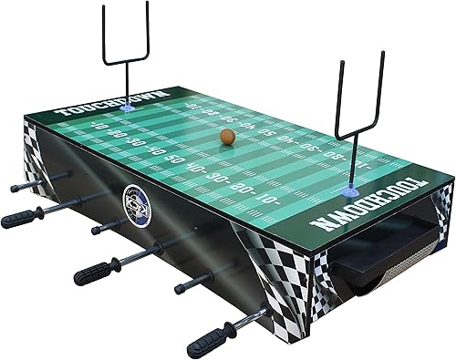 Miniatura 7 de KICK Convoy - Mini mesa 4 en 1 de 40 pulgadas (azul) - Juego de mesa de juego combinado para sala de juegos, niños, futbolín, fútbol americano,