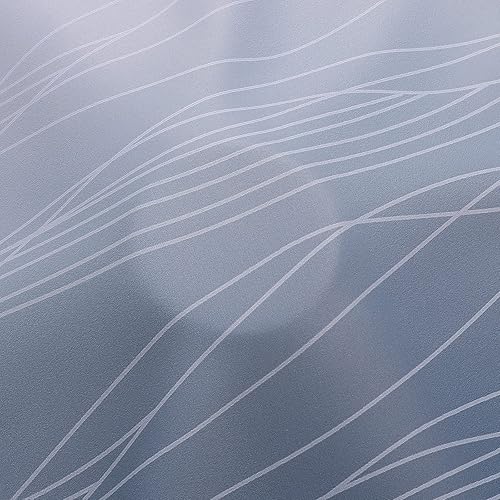 Miniatura 8 de Estelar Textiler Cortinas opacas grisáceas blancas y azul marino de 96 pulgadas de largo, cortinas térmicas aisladas con reducción de ruido para