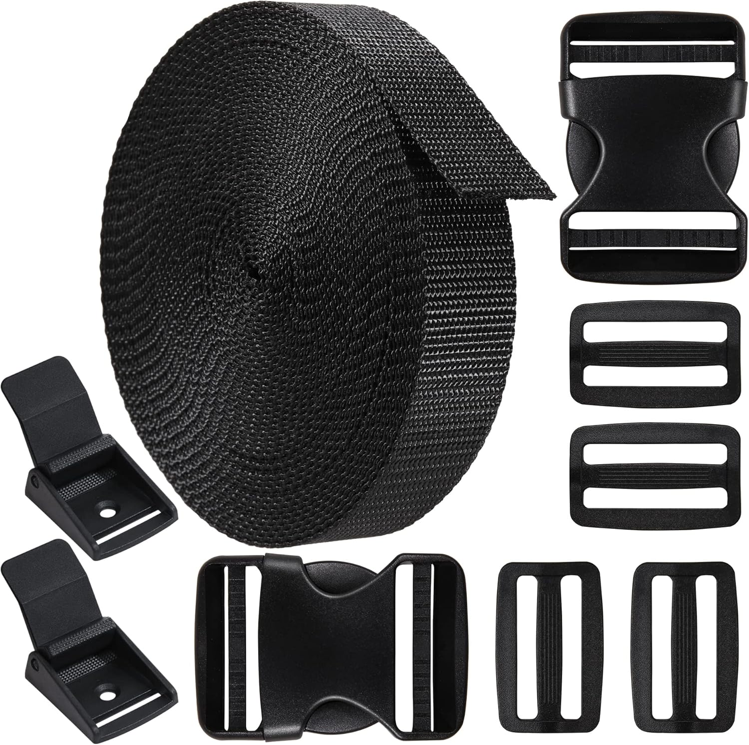 Buckle Straps 2.0 Inch Nylon bing Straps 9.8 Yards with