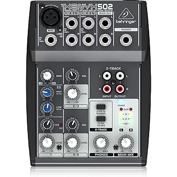 Behringer Xenyx 502 Premium 5-Input 2-Bus Mixer with XENYX Mic Preamp and British EQ