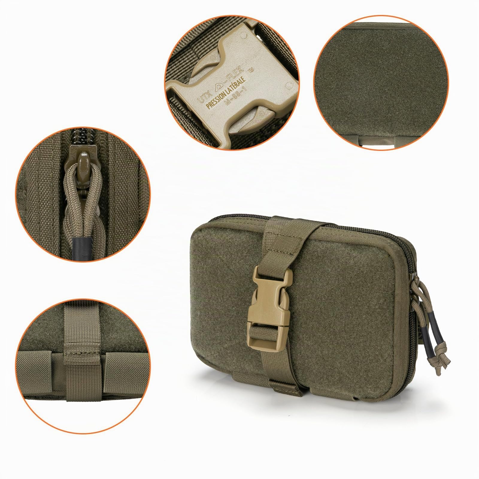 EXCELLENT ELITE SPANKER Poche tactique Rip IFAK Poche utilitaire médicale Poche de premiers secours EMT pour activités tactiques militaires（RGN）