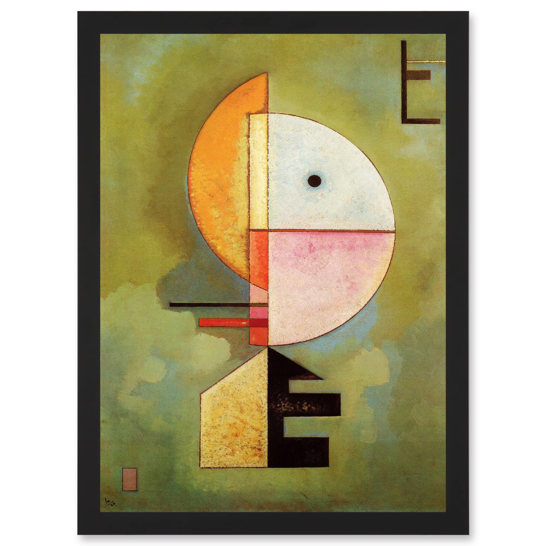 Artery8 Wassily Kandinsky Upward Old Master Abstract Painting Artwork Framed Wall Art Print A4