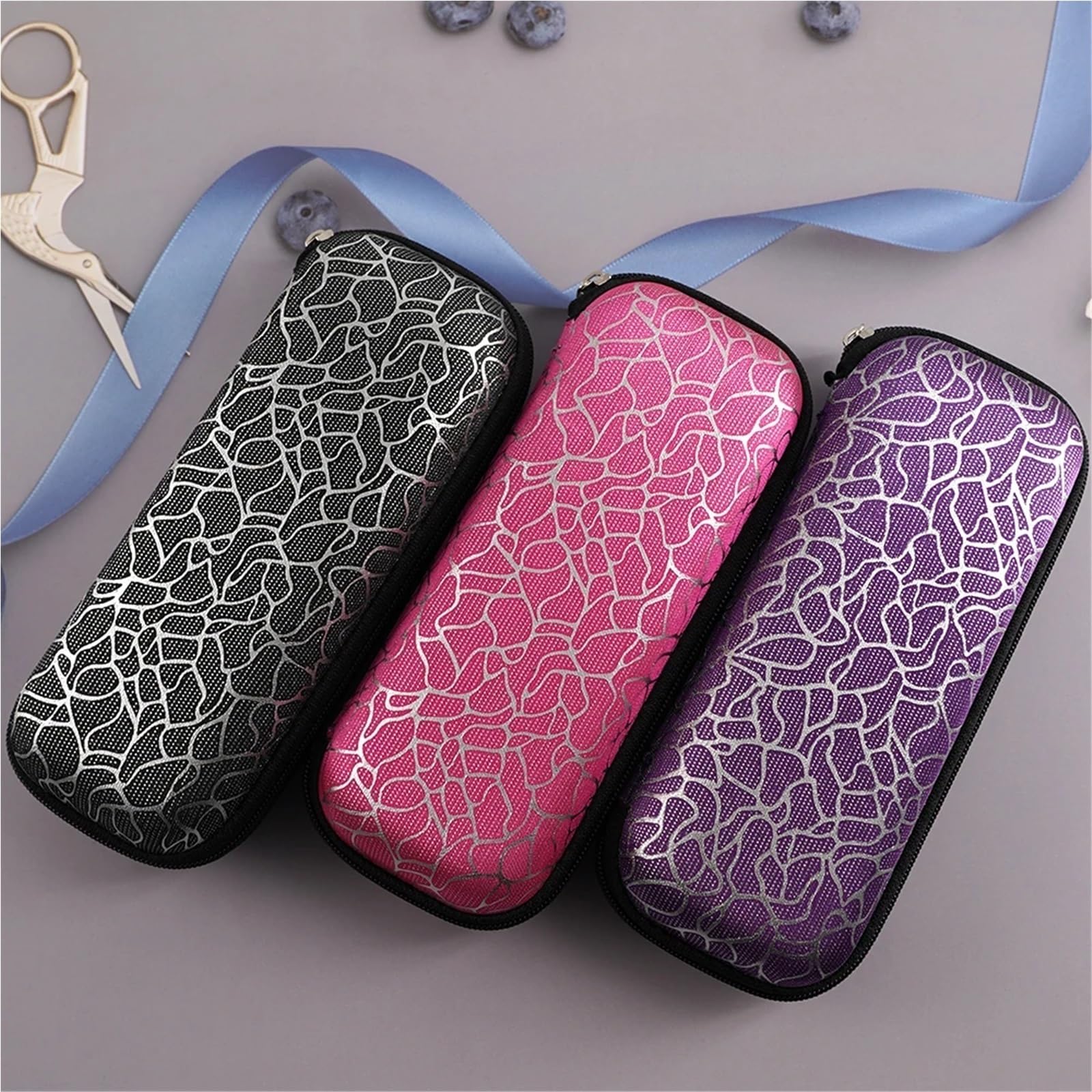Estuche for gafas con cremallera Unisex, caja for, contenedores de protección, accesorios for mujeres y hombres, 2 uds Para Viajes Y Vacaciones